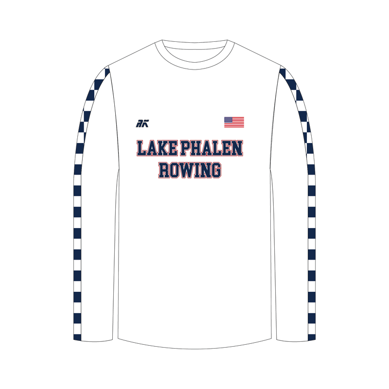 Lake Phalen Rowing Checked Bespoke Long Sleeve Gym T-Shirt