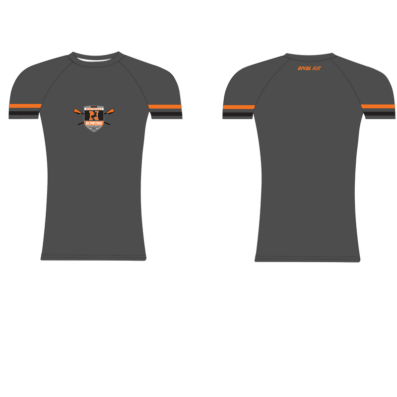 Northville Rowing Club Grey Training Short Sleeve Base-Layer