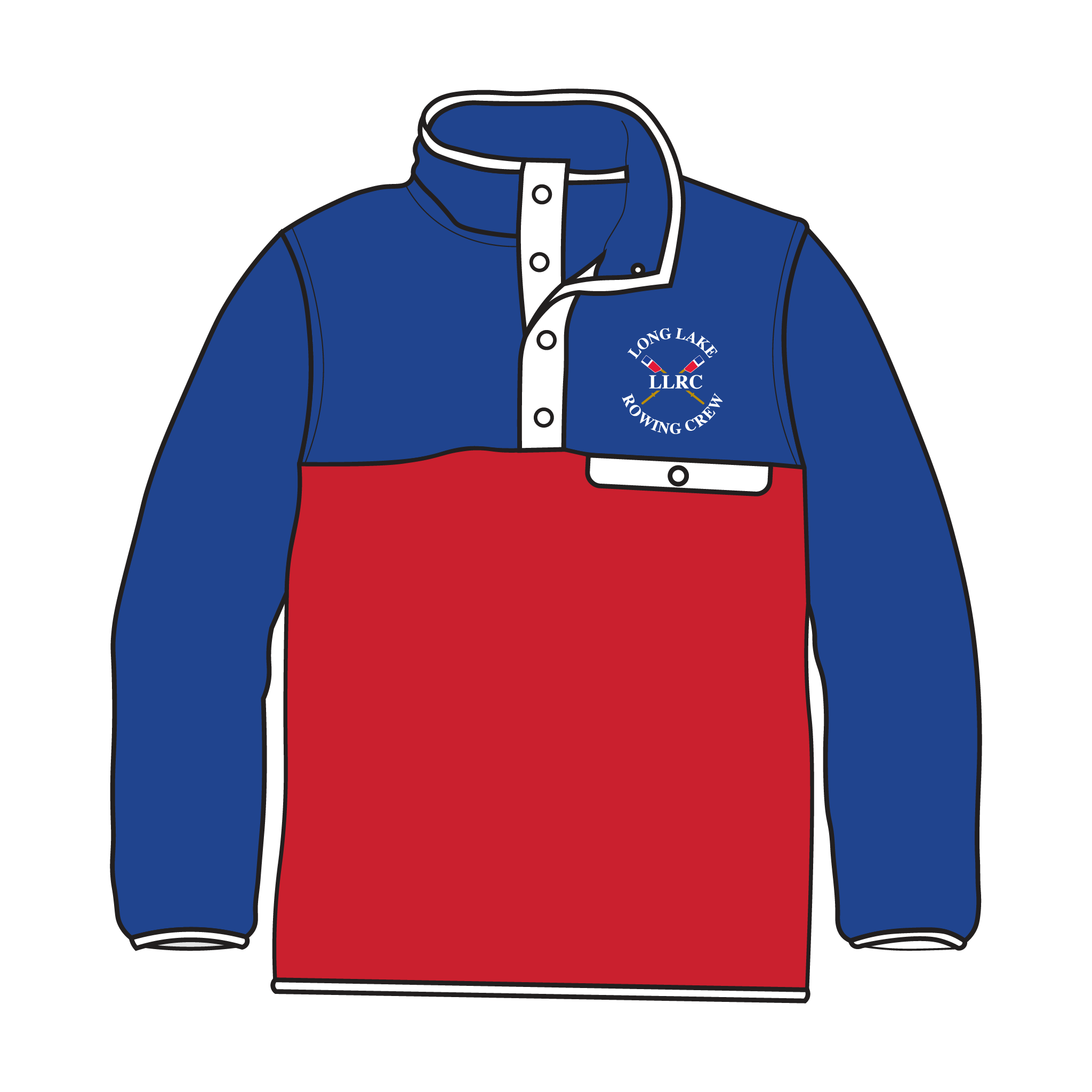 Long Lake Rowing Crew Pocket Fleece