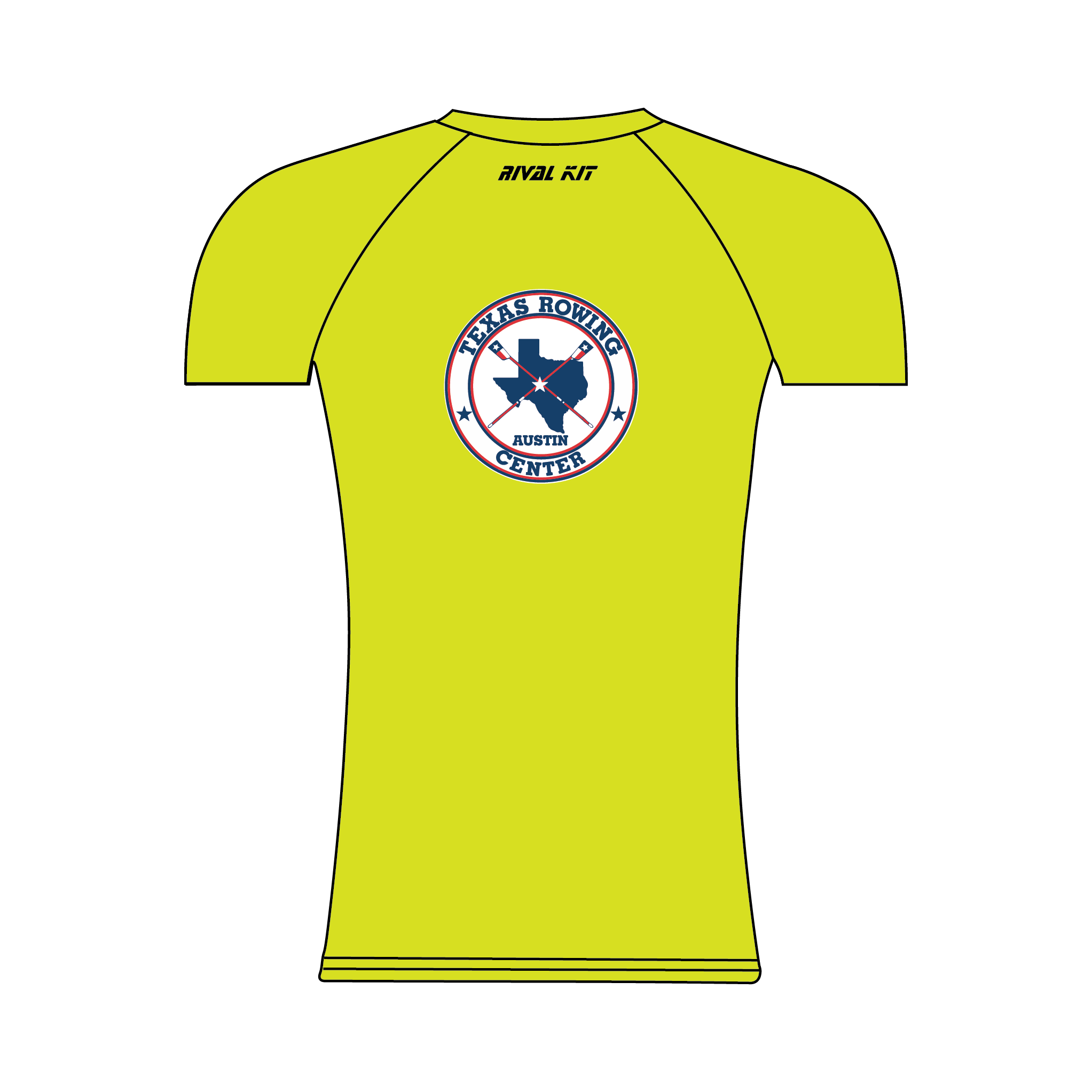 Texas Rowing Center Hi-Vis Short Sleeve Base-Layer