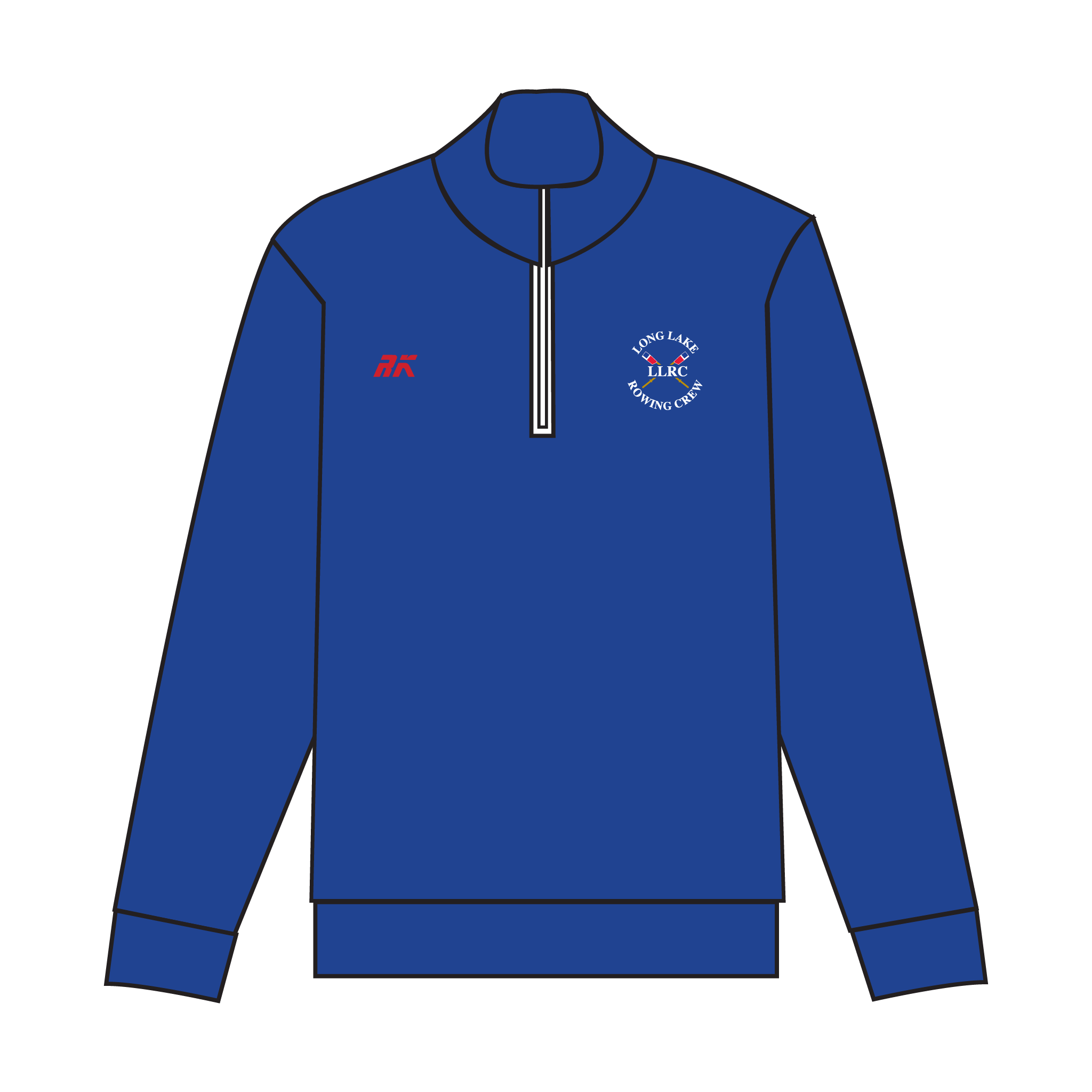 Long Lake Rowing Crew Q-Zip