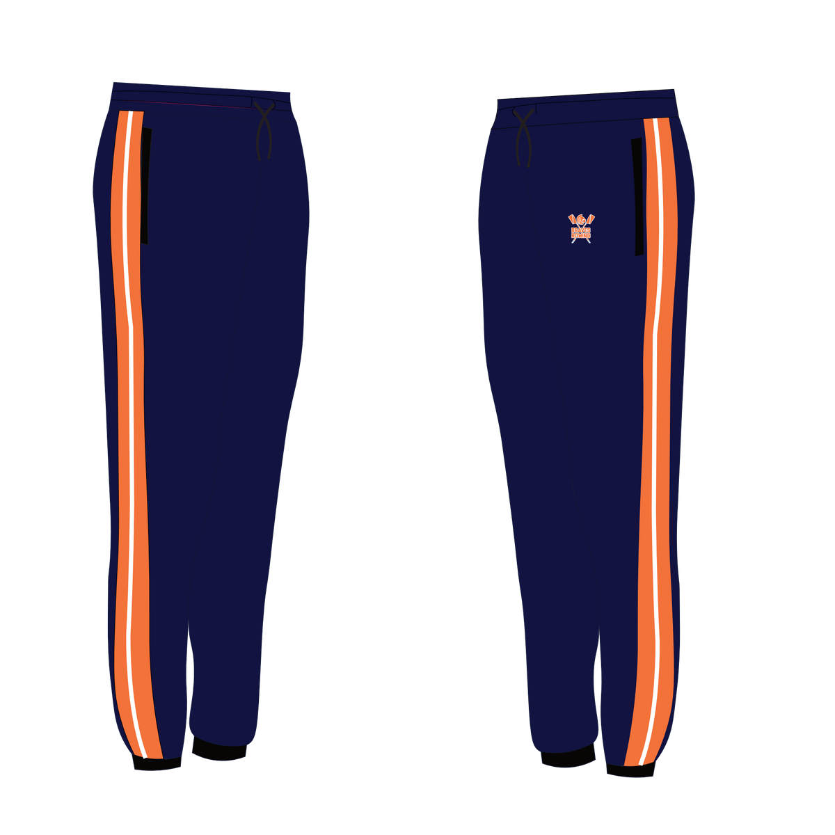 Boone Rowing Orange Stripe Joggies
