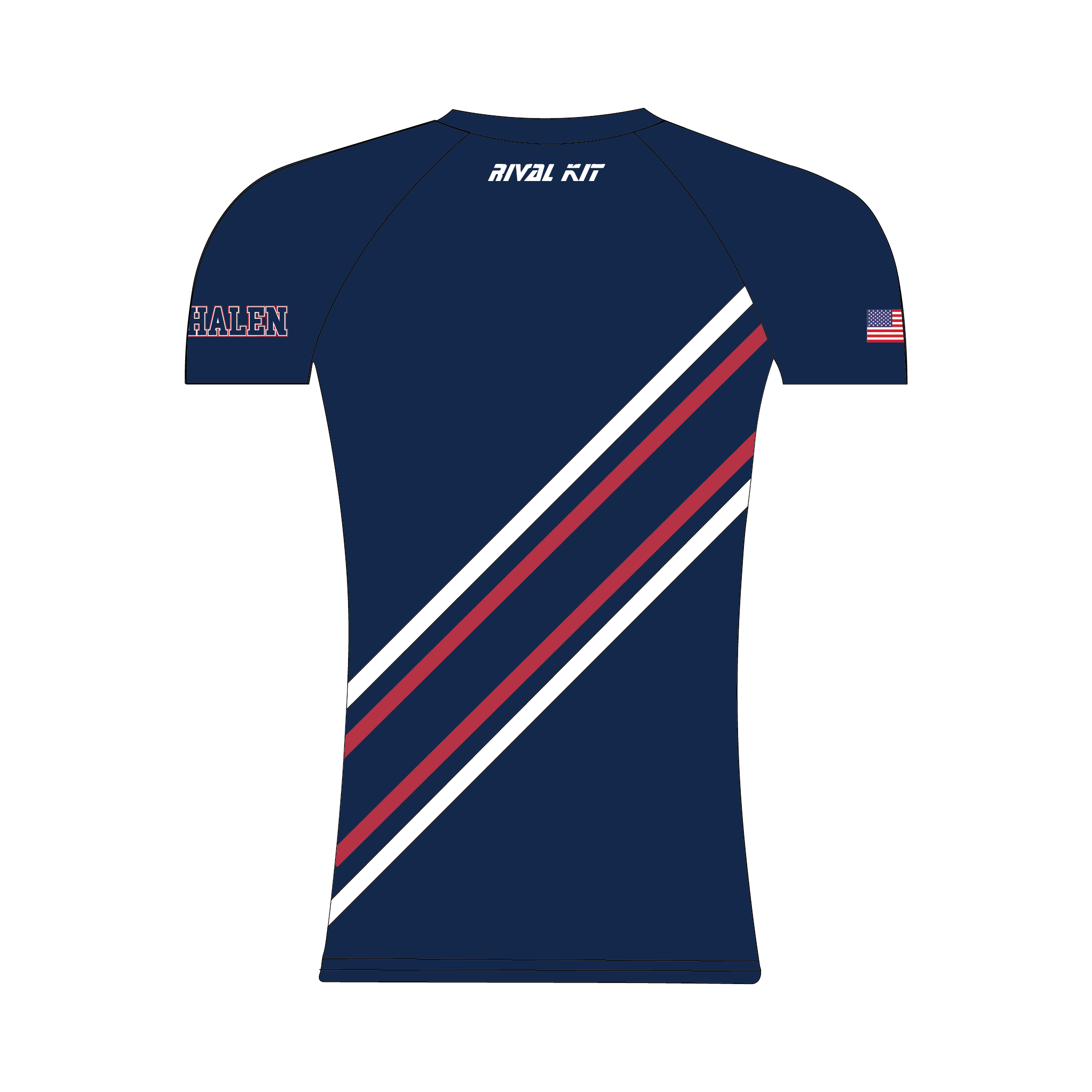 Lake Phalen Rowing Short Sleeve Navy Base-Layer