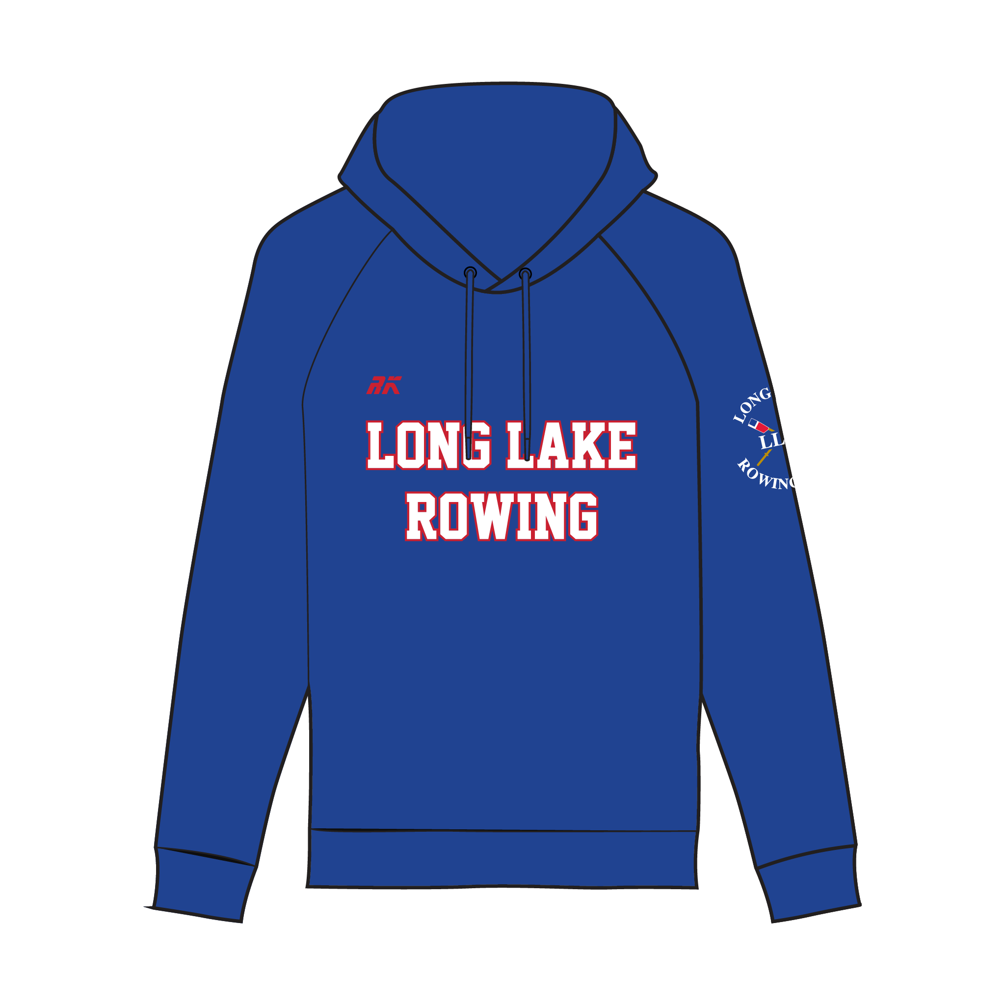 Long Lake Rowing Crew Hoodie 2