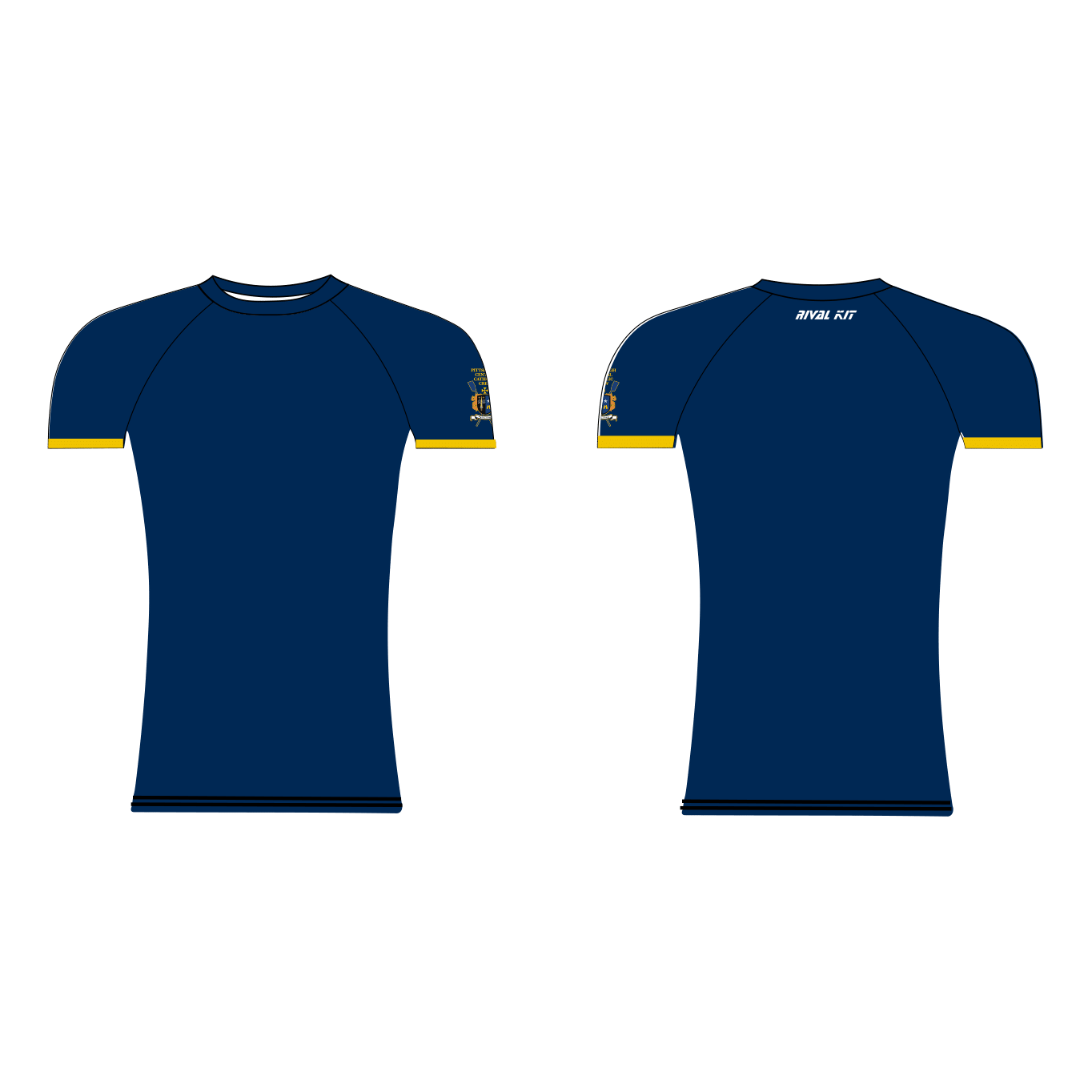 Central Catholic Crew Short Sleeve Base-Layer Navy