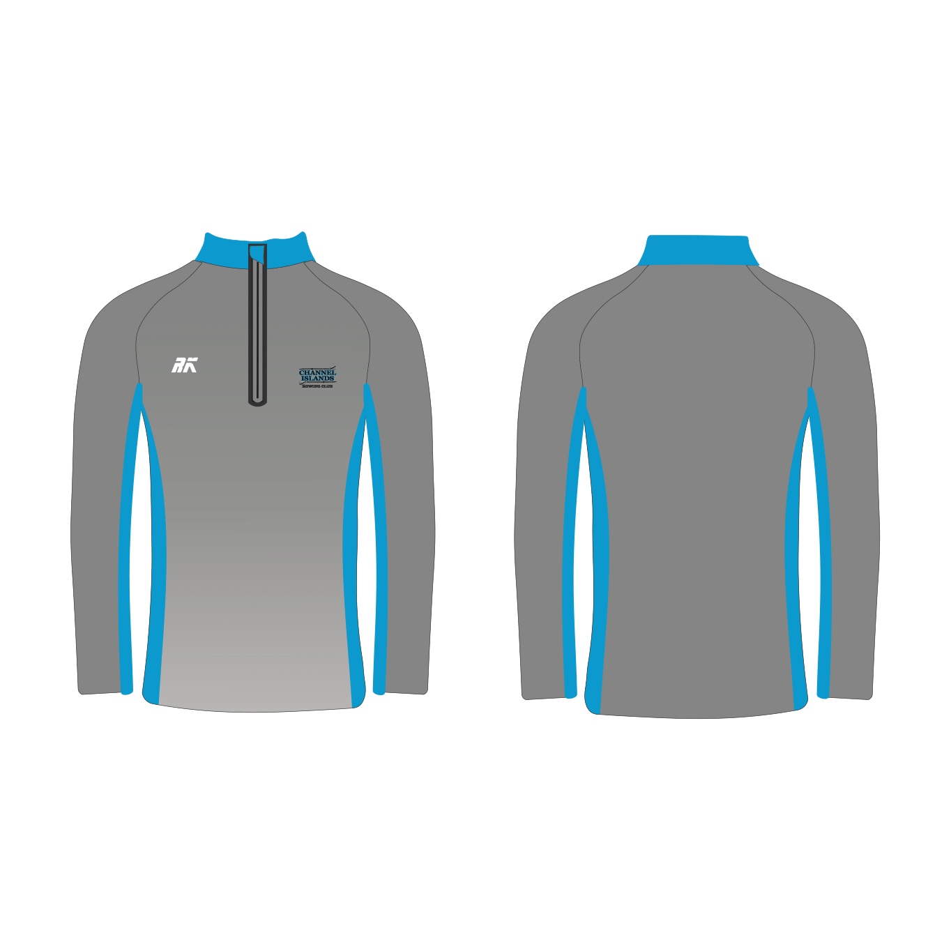 Channel Islands Rowing Club Stripe Q-zip