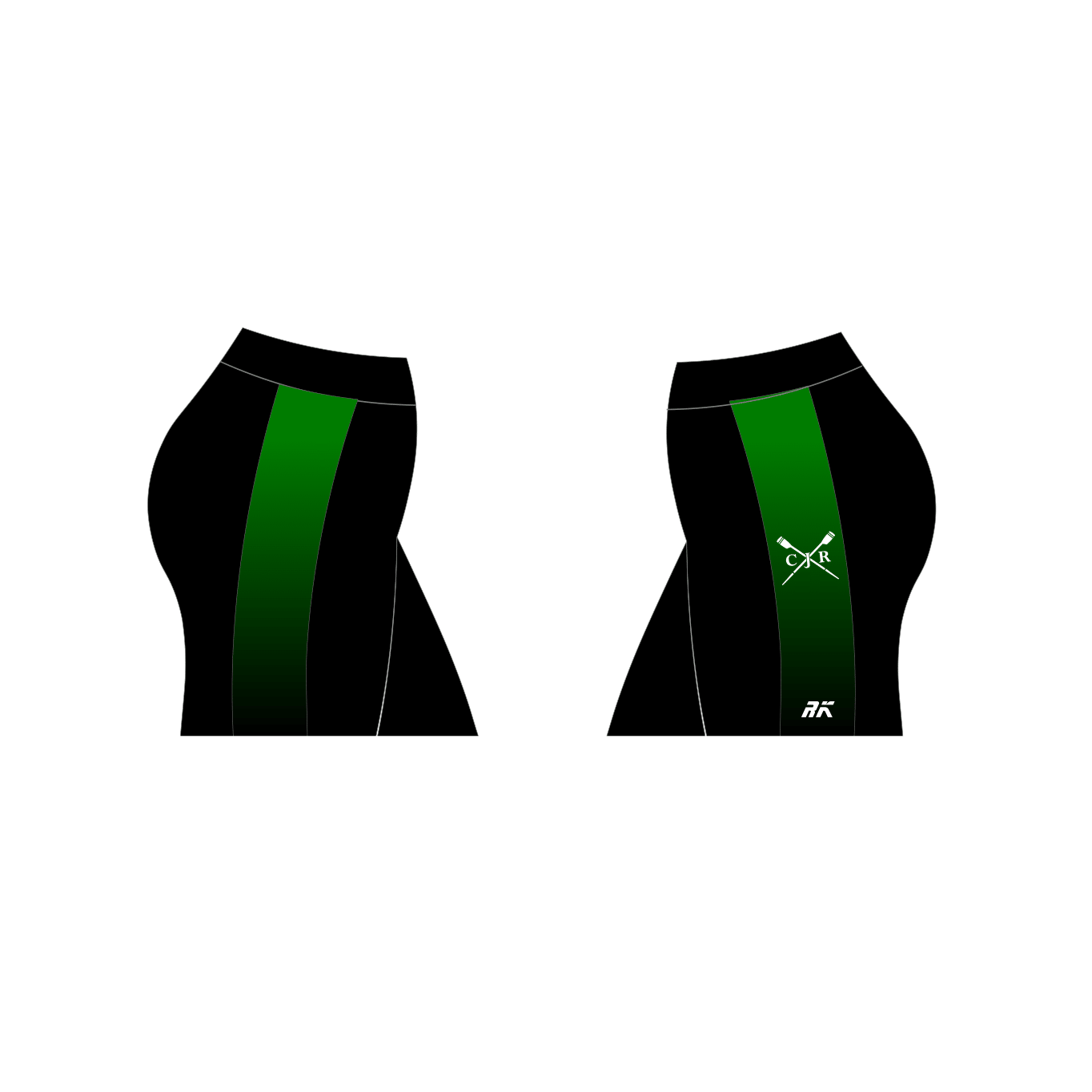 Chattanooga Rowing Trou Green Stripe