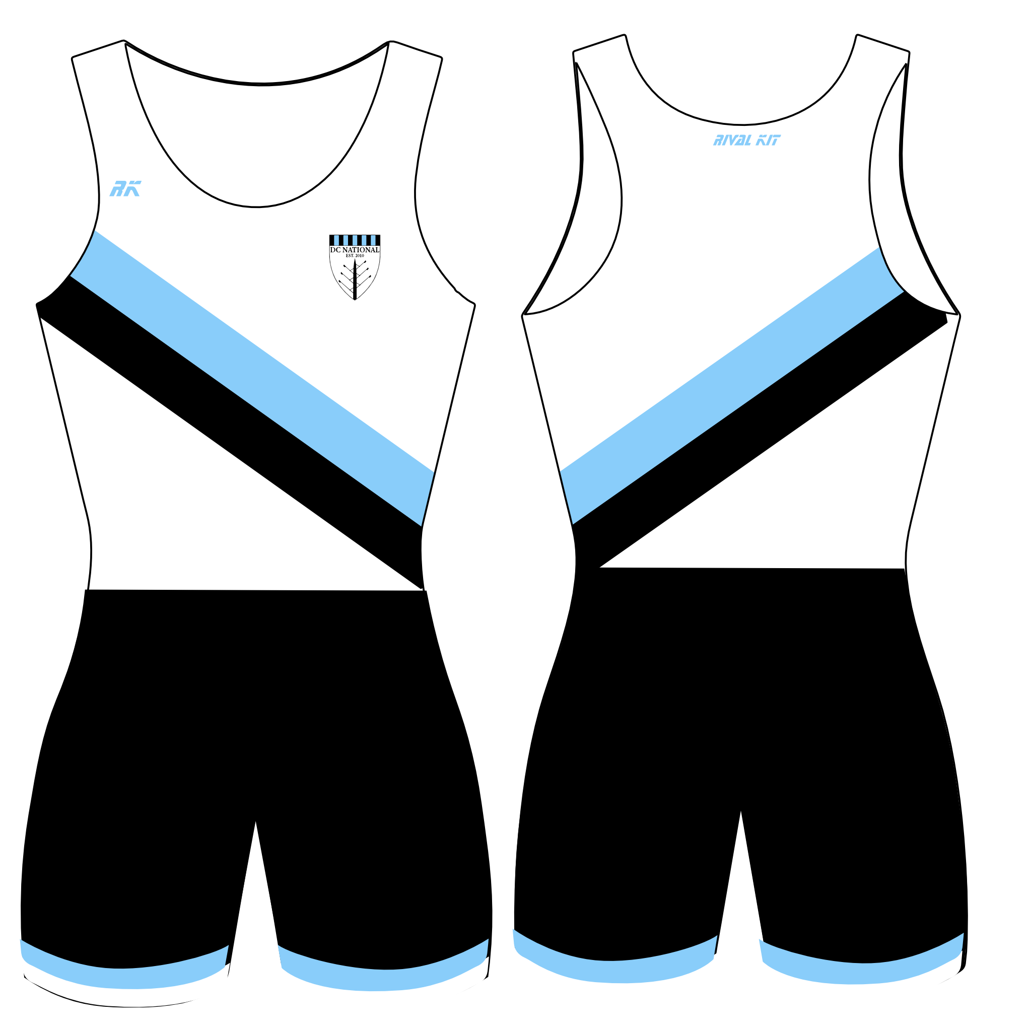 DC National Rowing Club Youth Nats WHITE Suit