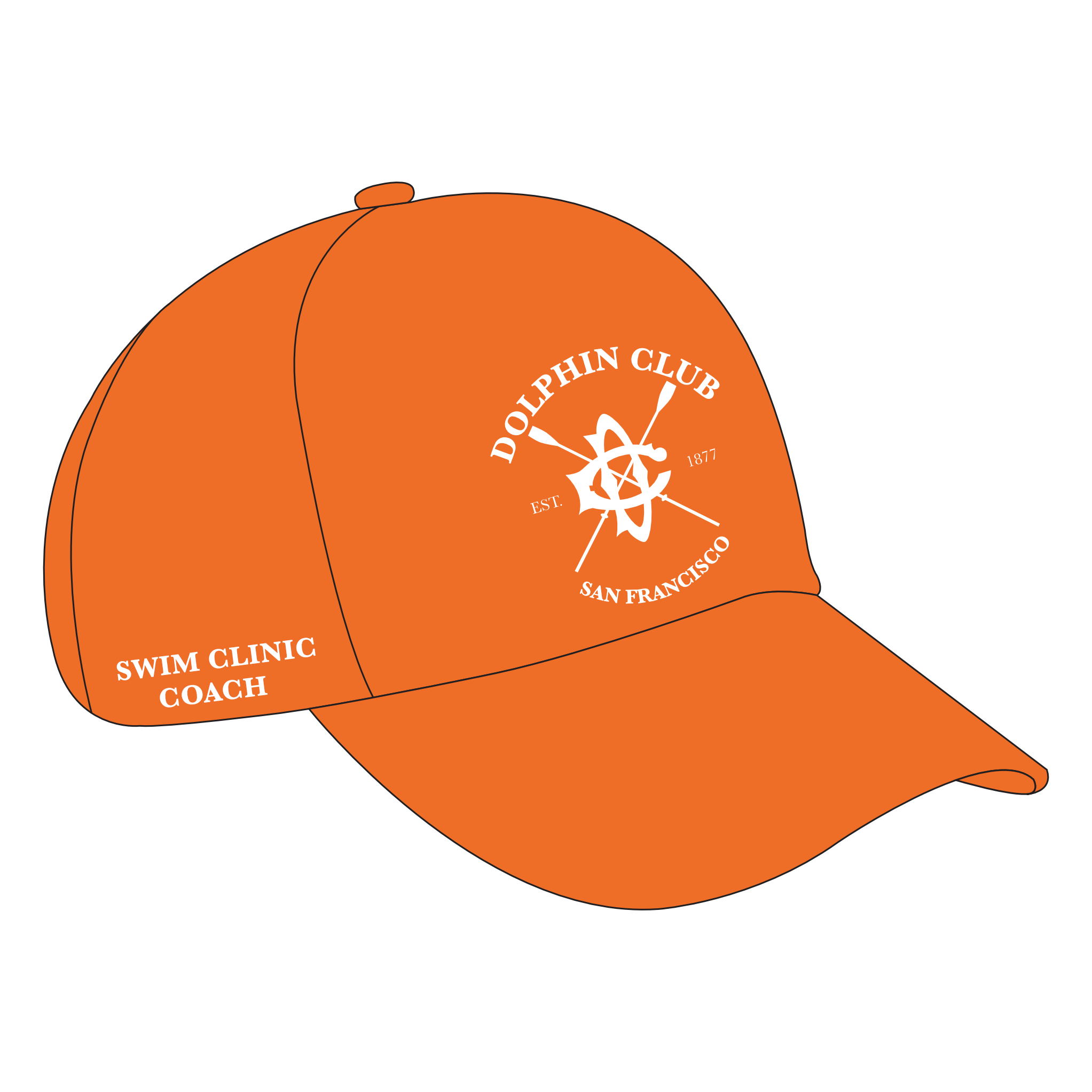 Dolphin Club Orange Cap COACH