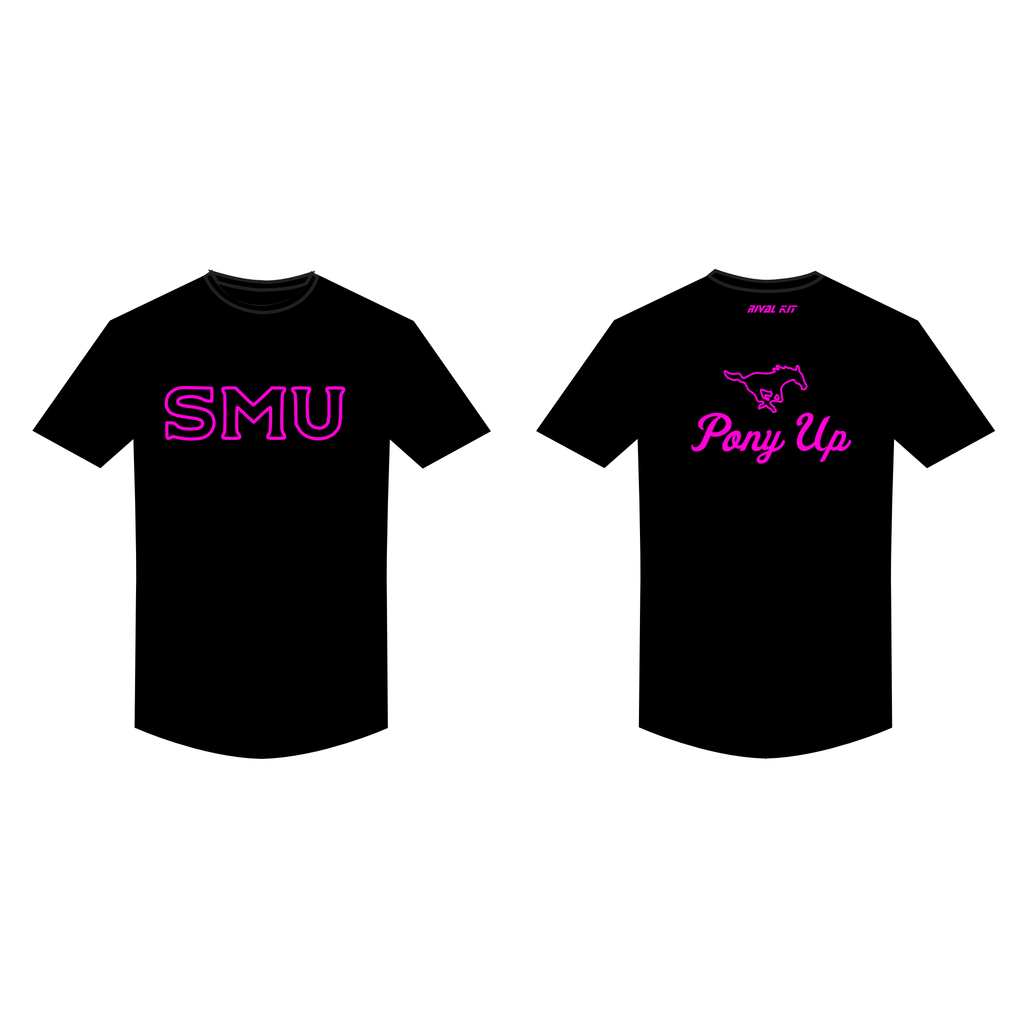 SMU Short Sleeve Gym T-Shirt BLACK