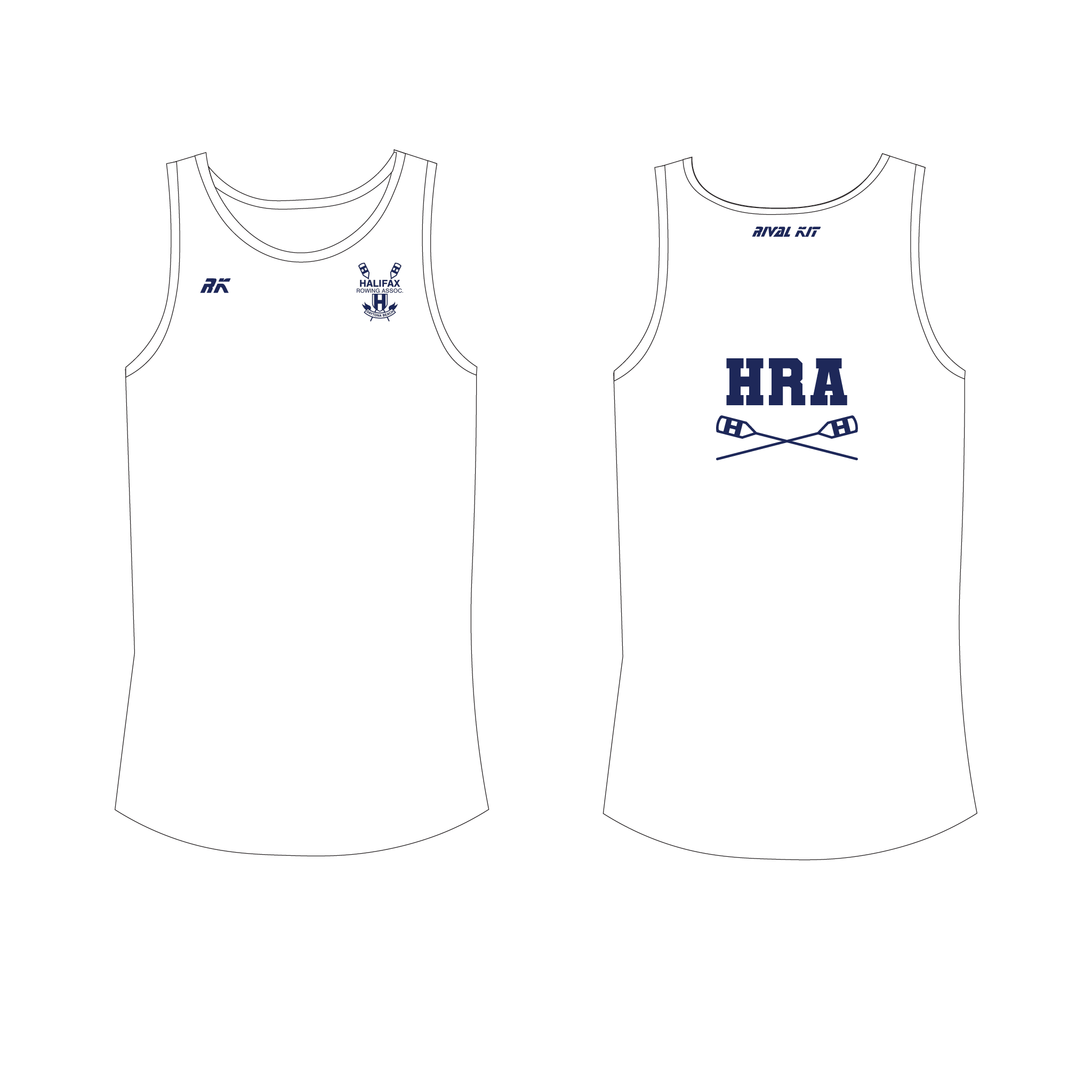 Halifax Rowing White Vest