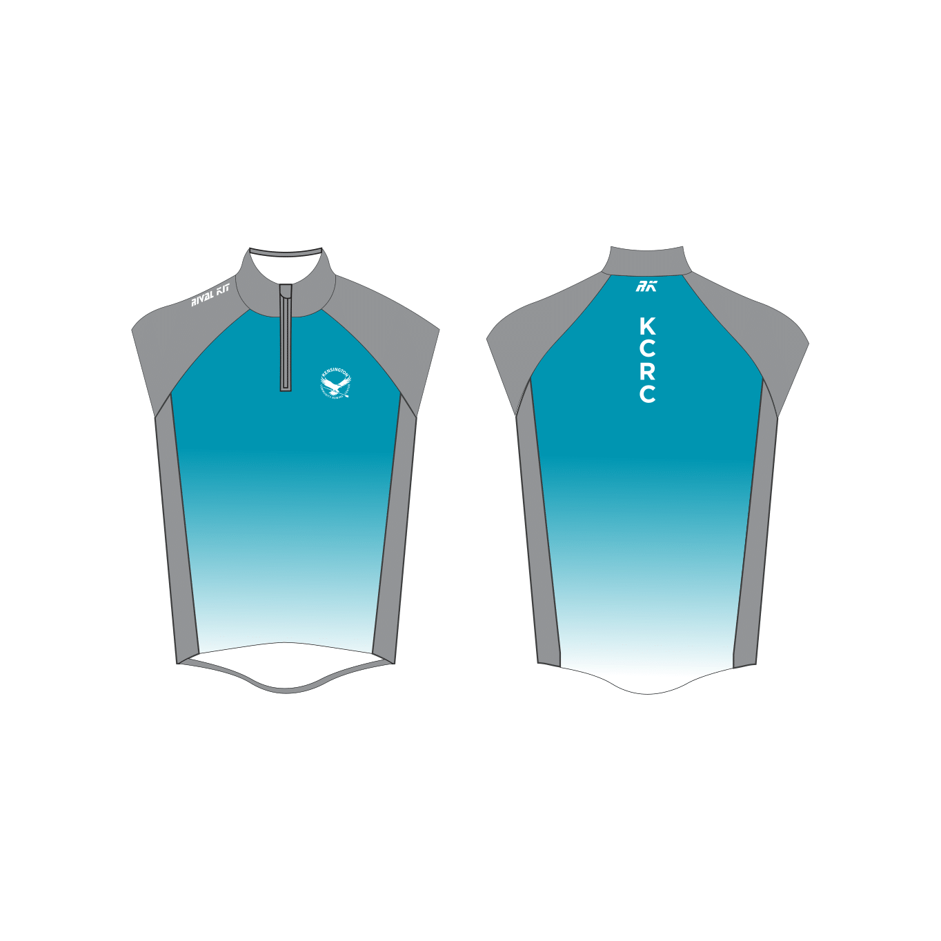 Kensington Community Rowing Center Grey Splash Gilet