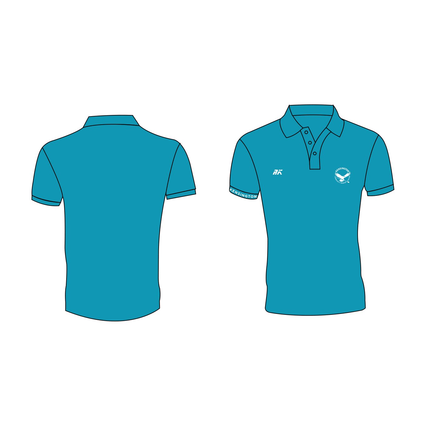Kensington Community Rowing Center Blue Polo