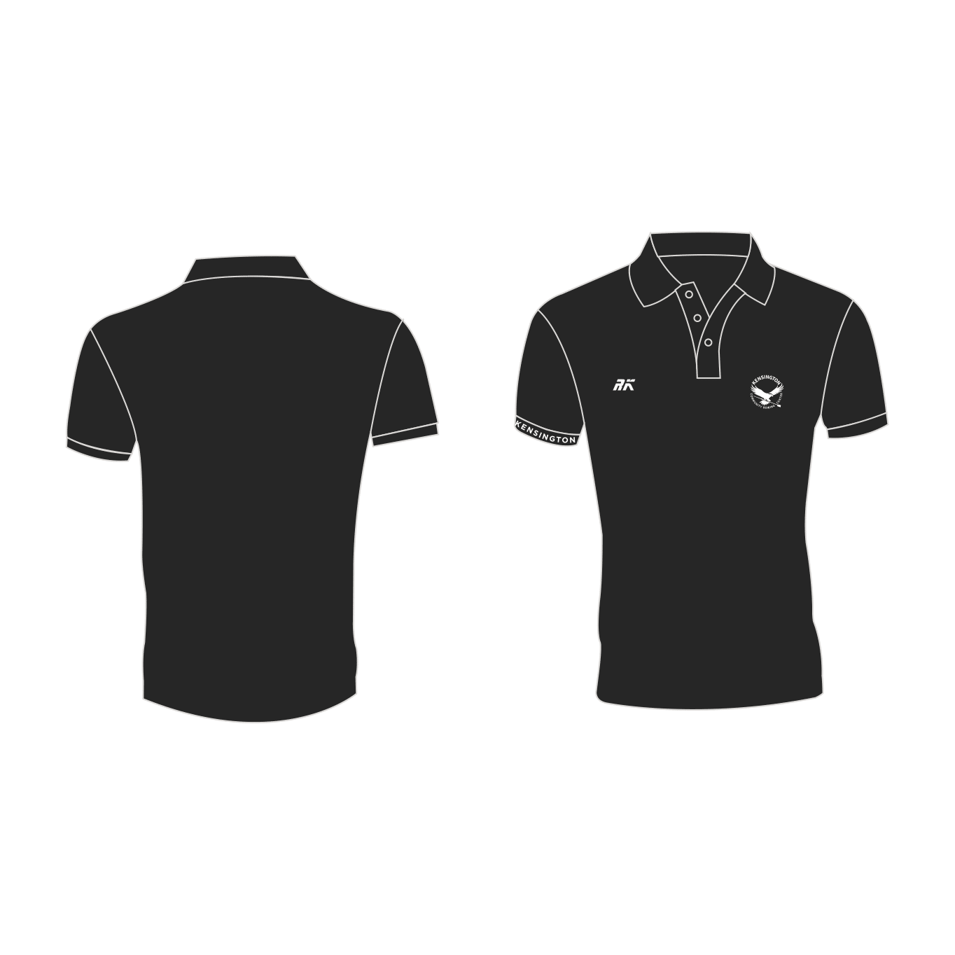 Kensington Community Rowing Center Black Polo