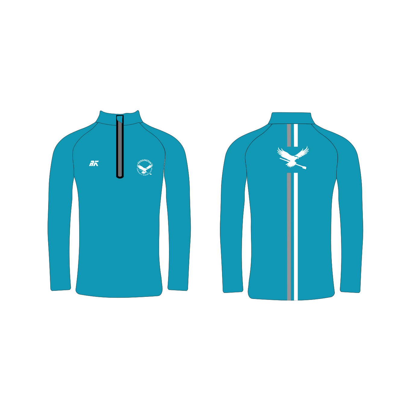 Kensington Community Rowing Center Blue Q-zip