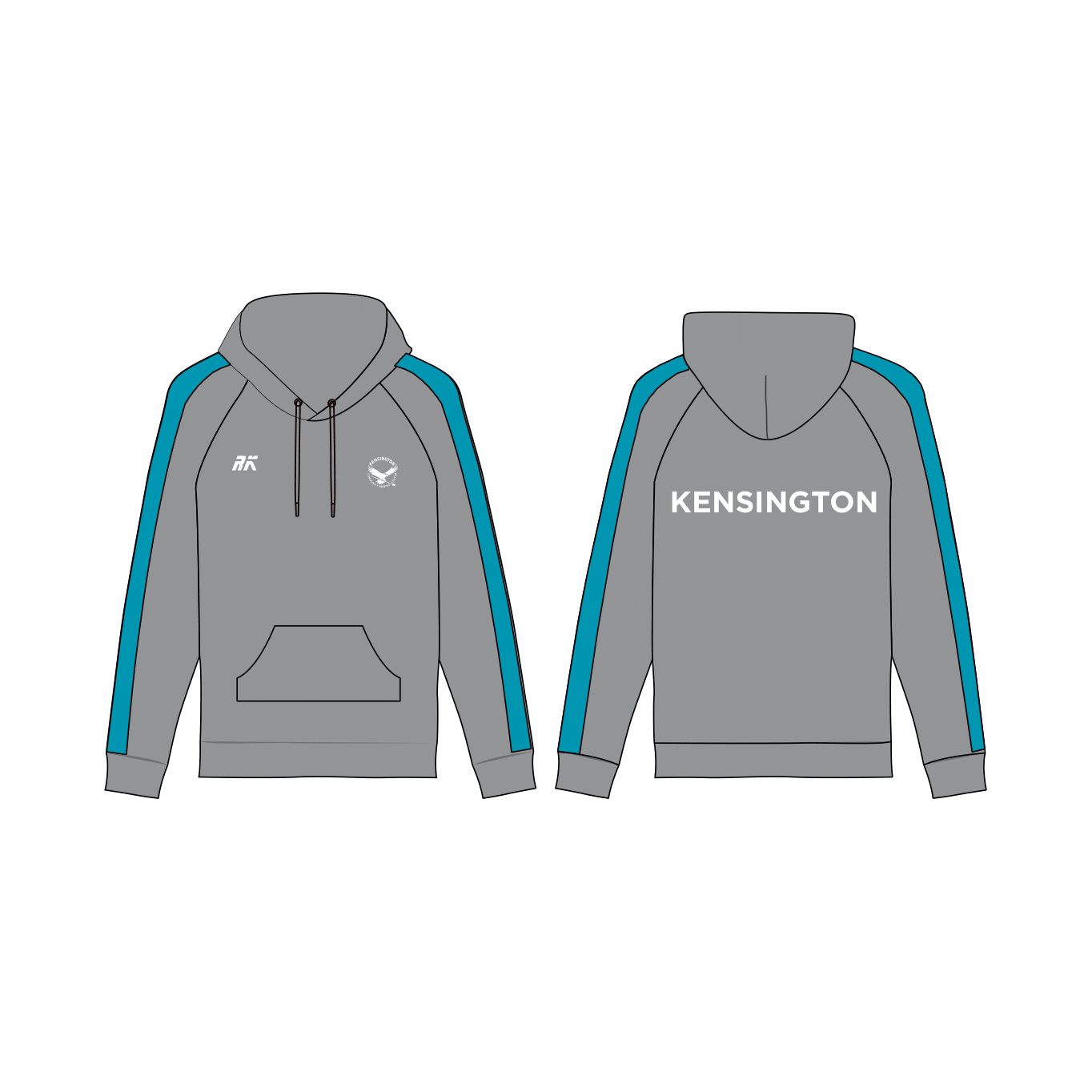 Kensington Community Rowing Center Grey Hoodie