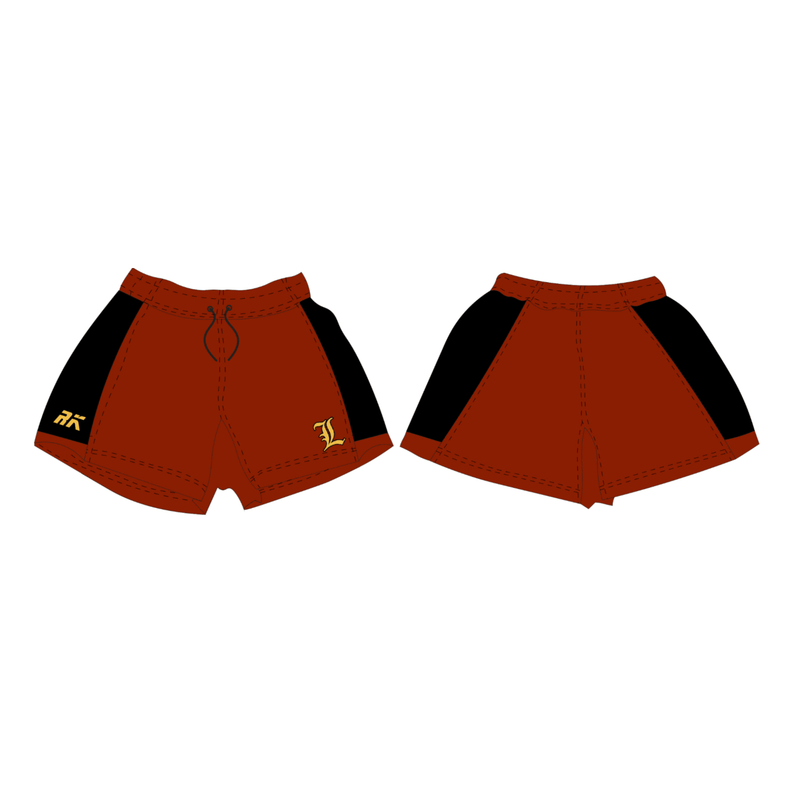 Lakeside Boat Club Red Rugby Shorts