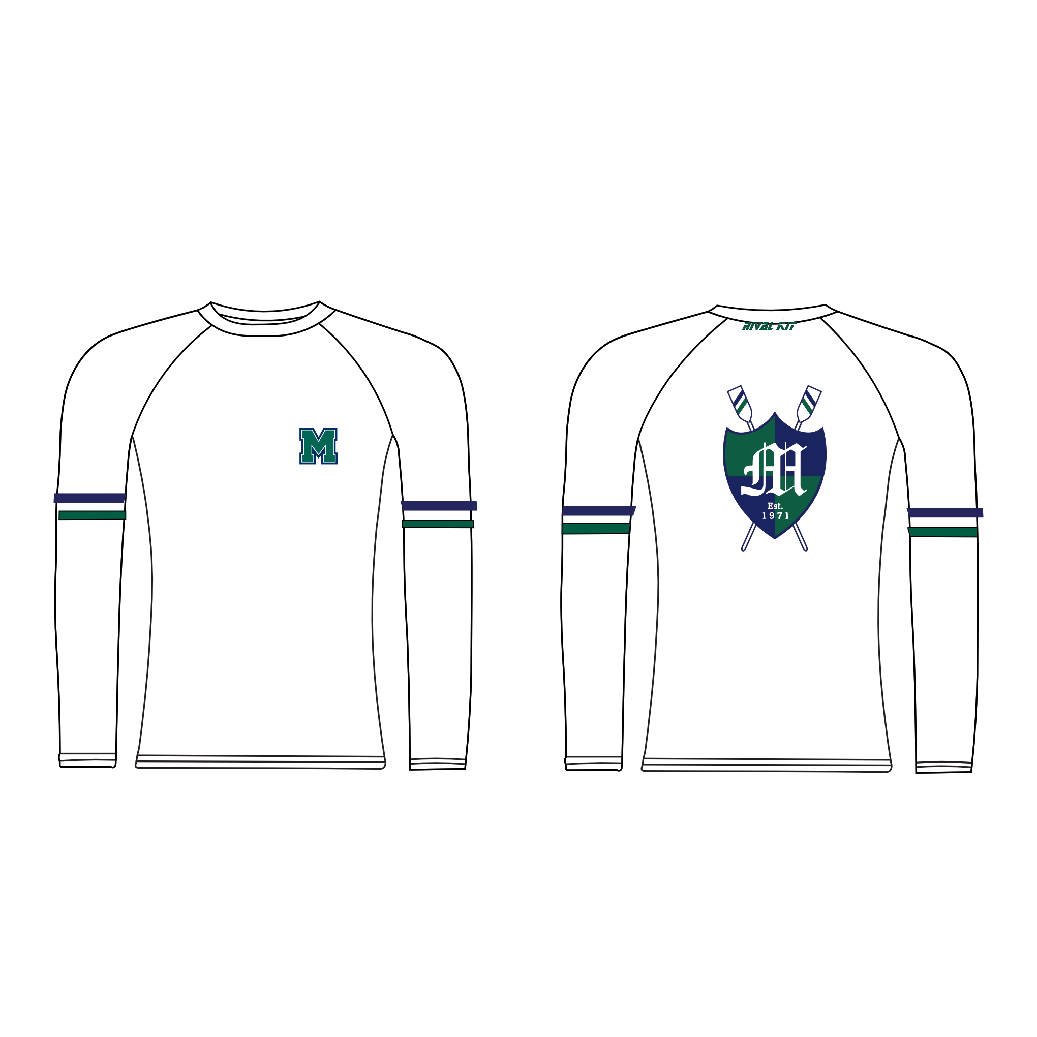 Mercyhurst University Boat Club Long Sleeve Baselayer