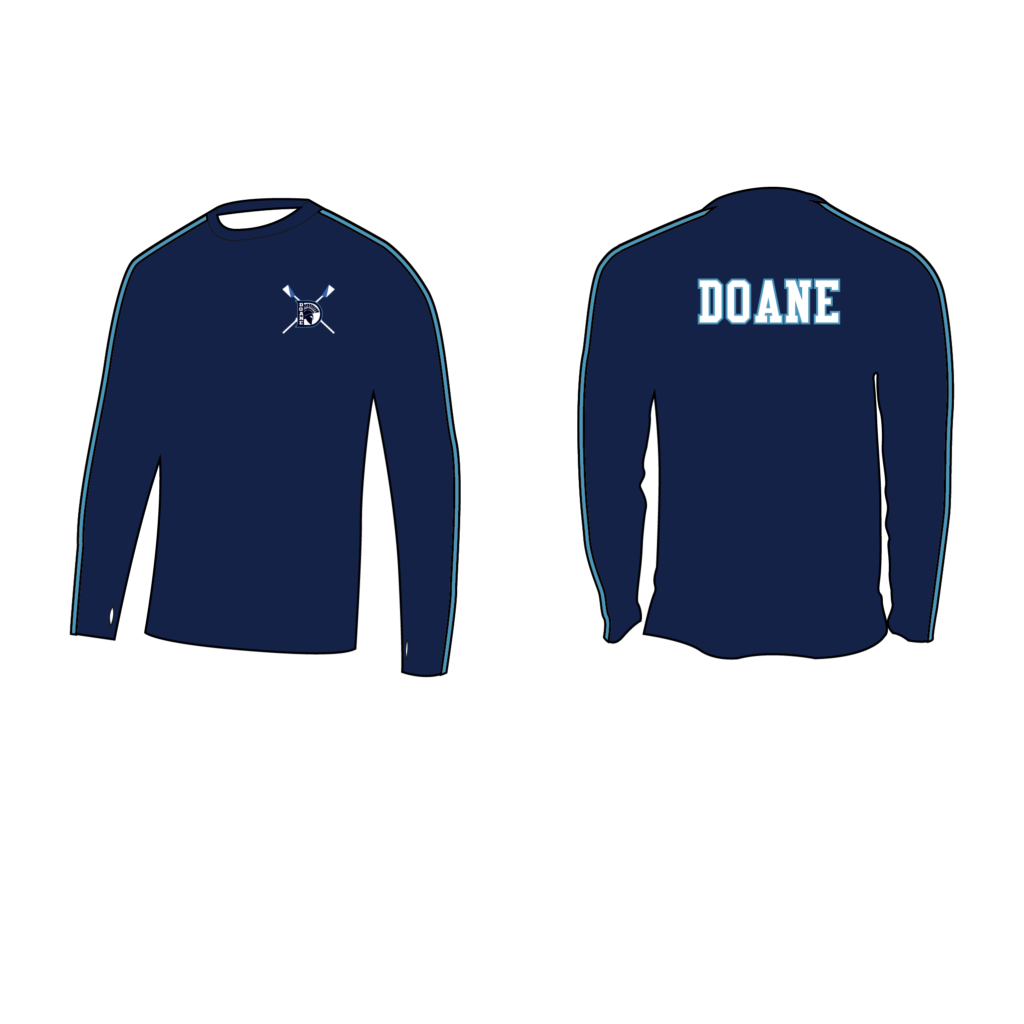 Doane Academy Crew Long Sleeve Gym T-Shirt