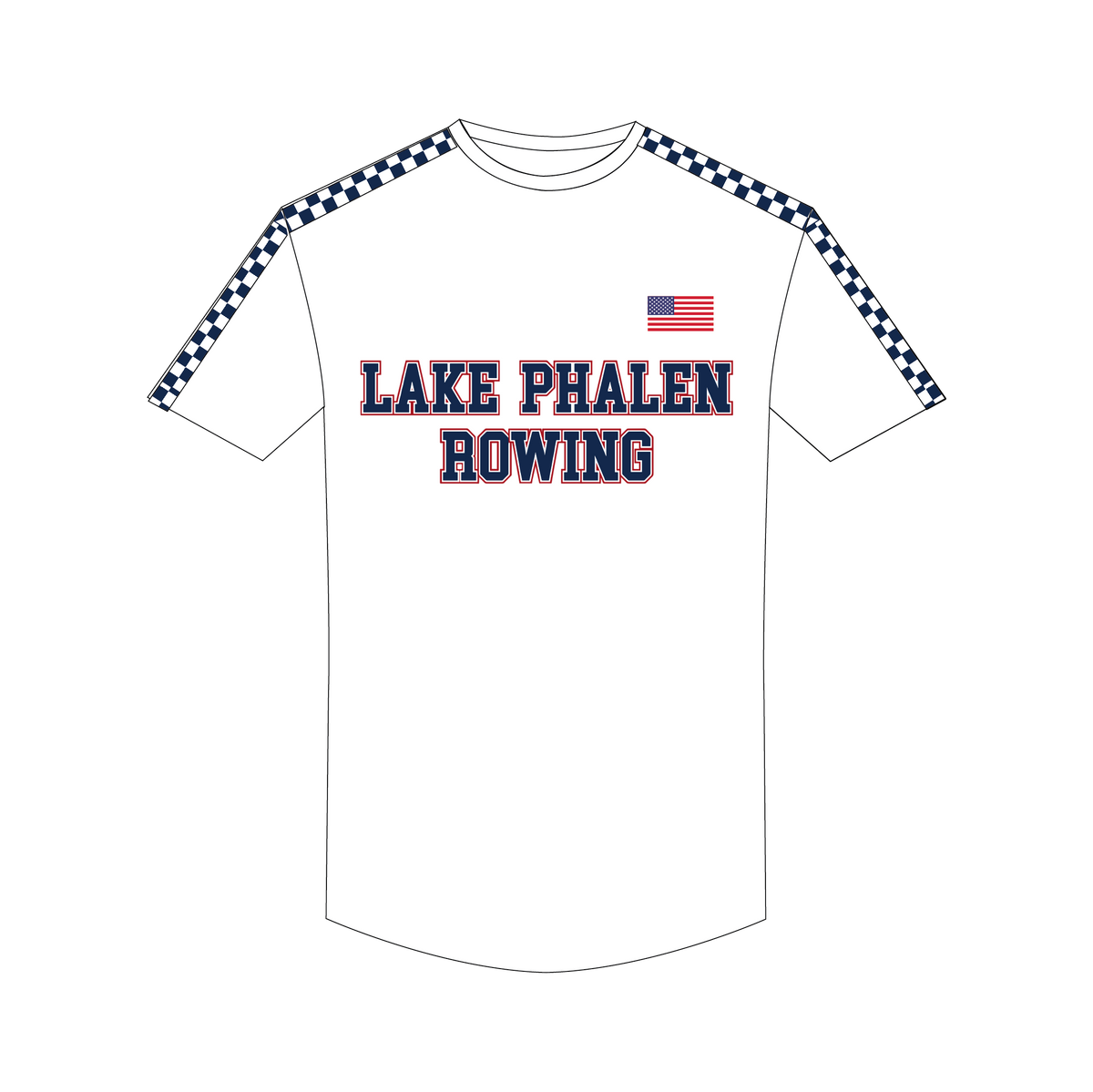 Lake Phalen Rowing Checked Bespoke Gym T-Shirt