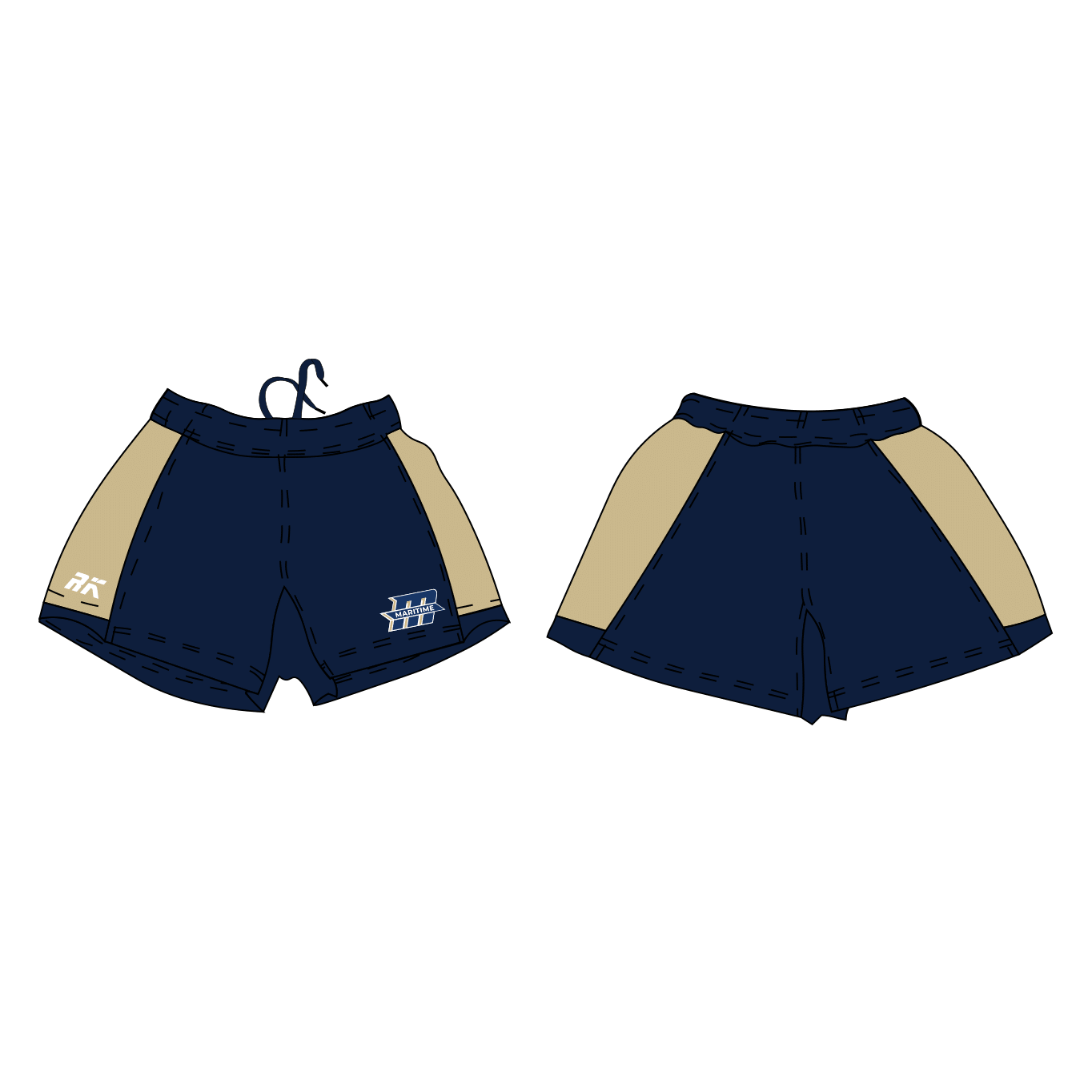 Massachusetts Maritime Academy Rugby Shorts