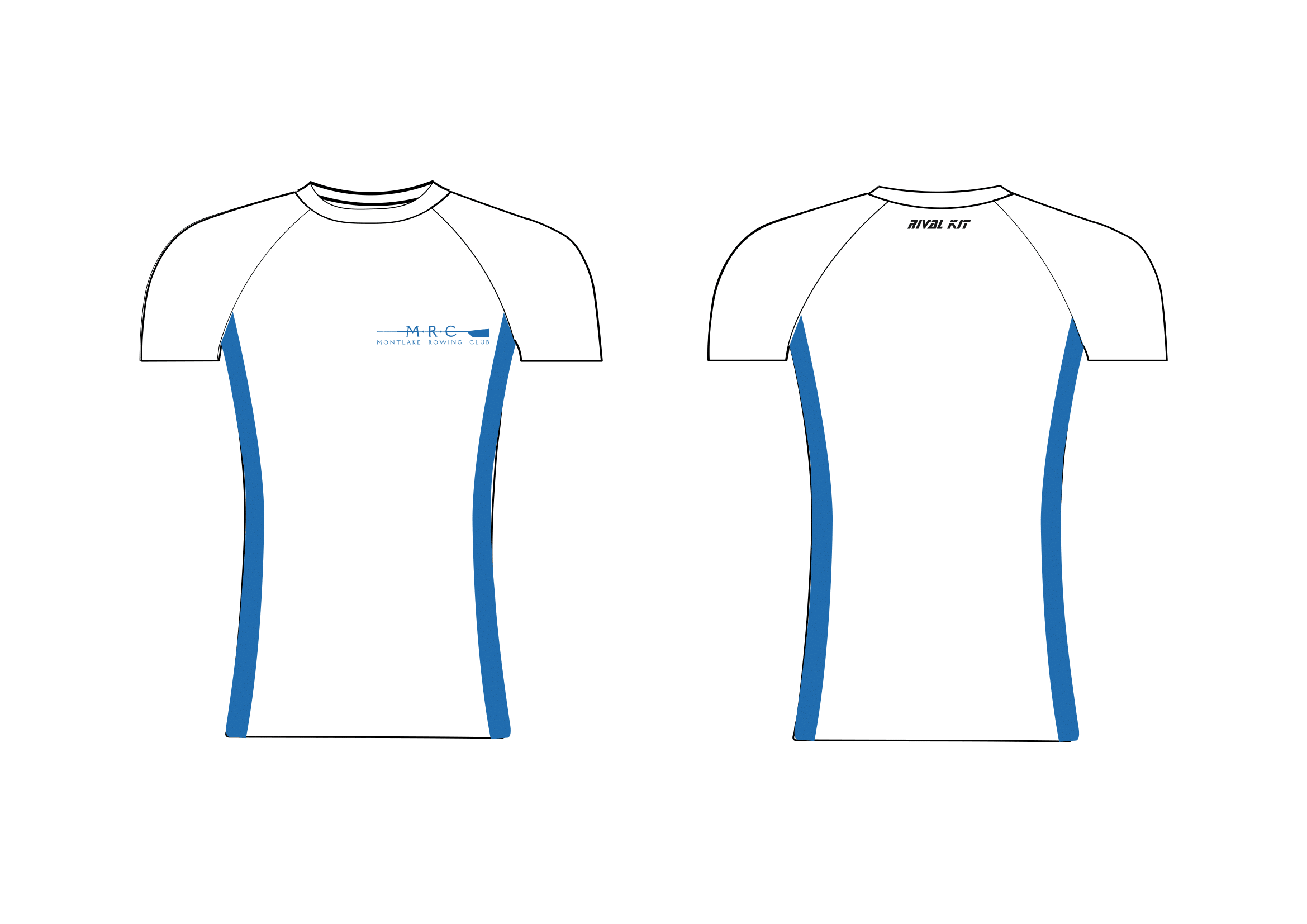 Montlake Rowing Club White Short Sleeve Base-Layer
