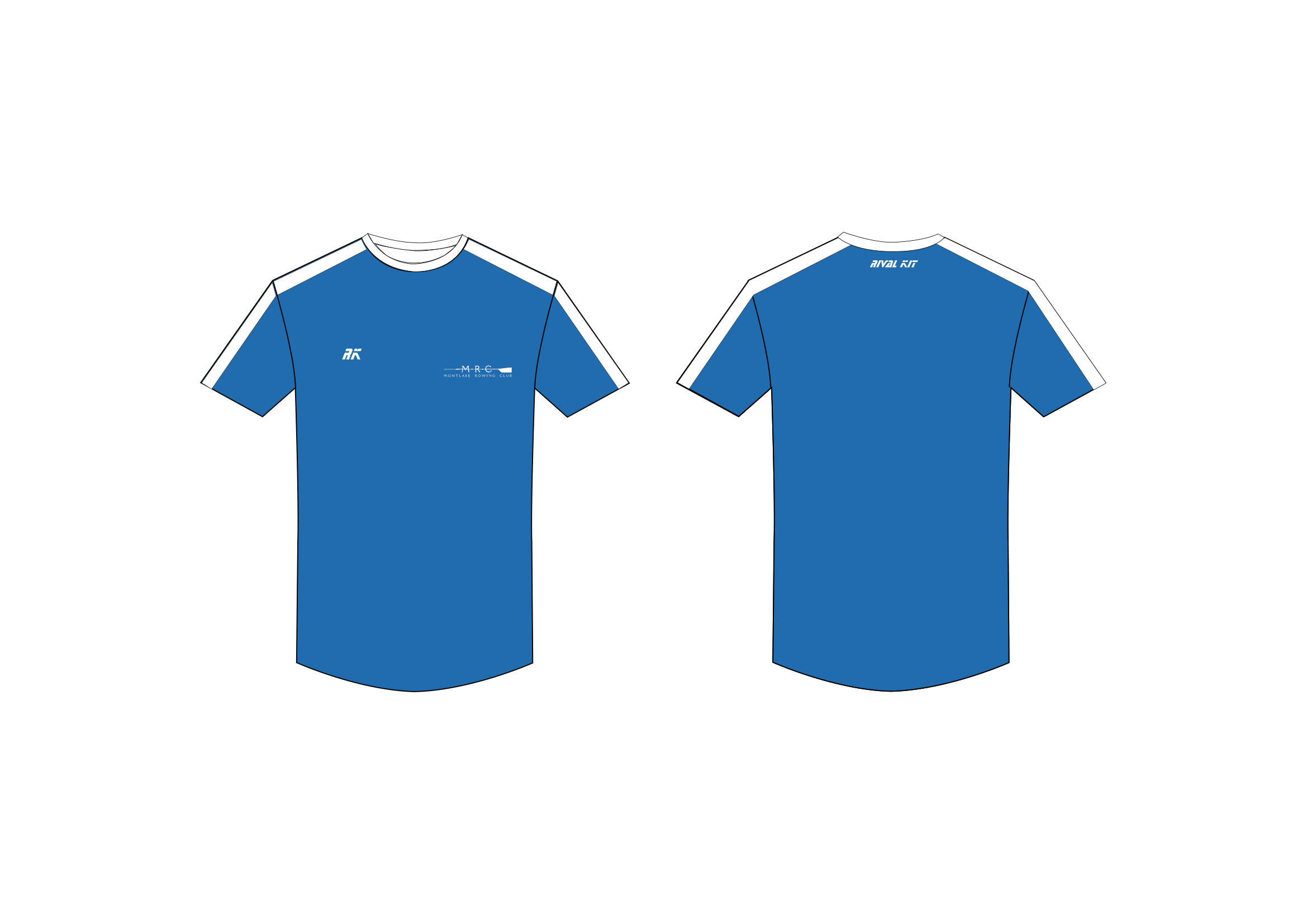 Montlake Rowing Club Blue 201 Gym T-Shirt