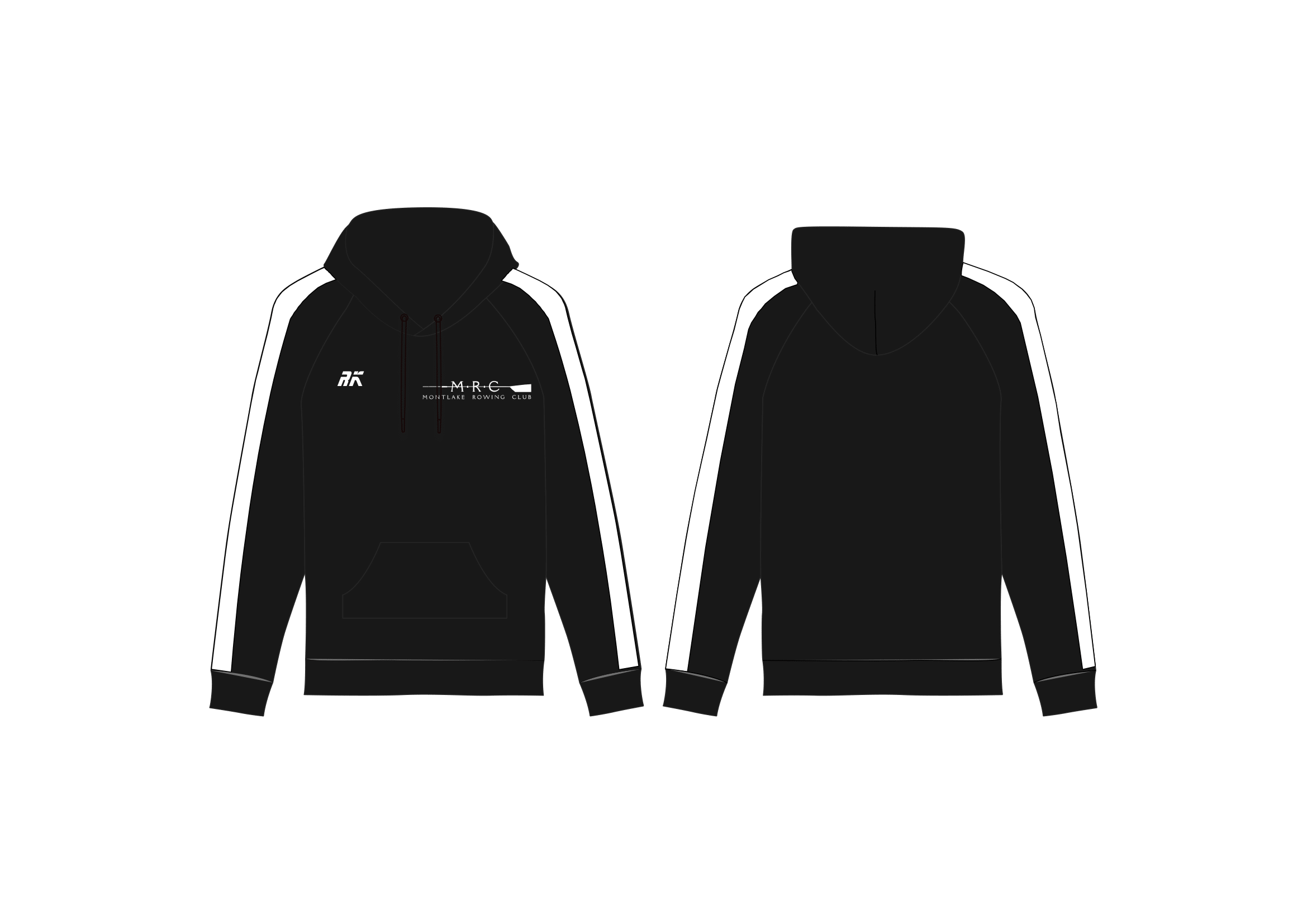 Montlake Rowing Club Stripe Hoodie