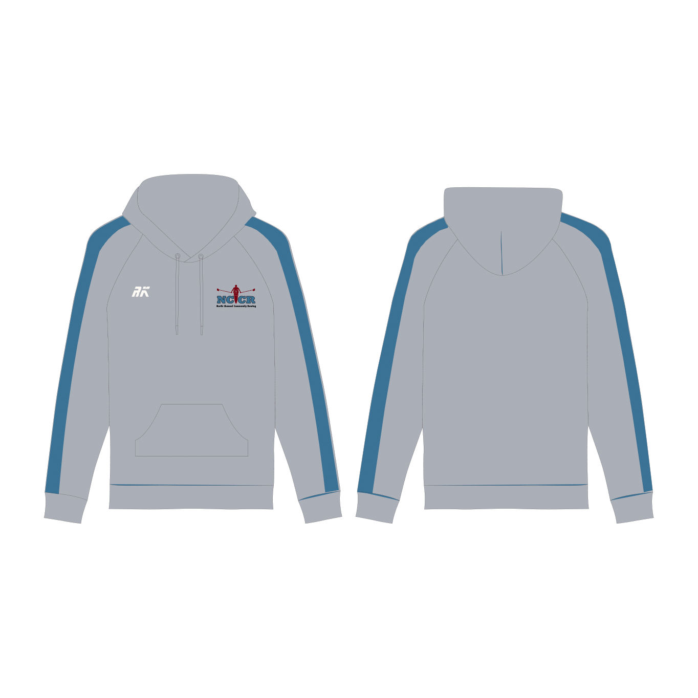 North Channel Community Rowing Grey Hoodie
