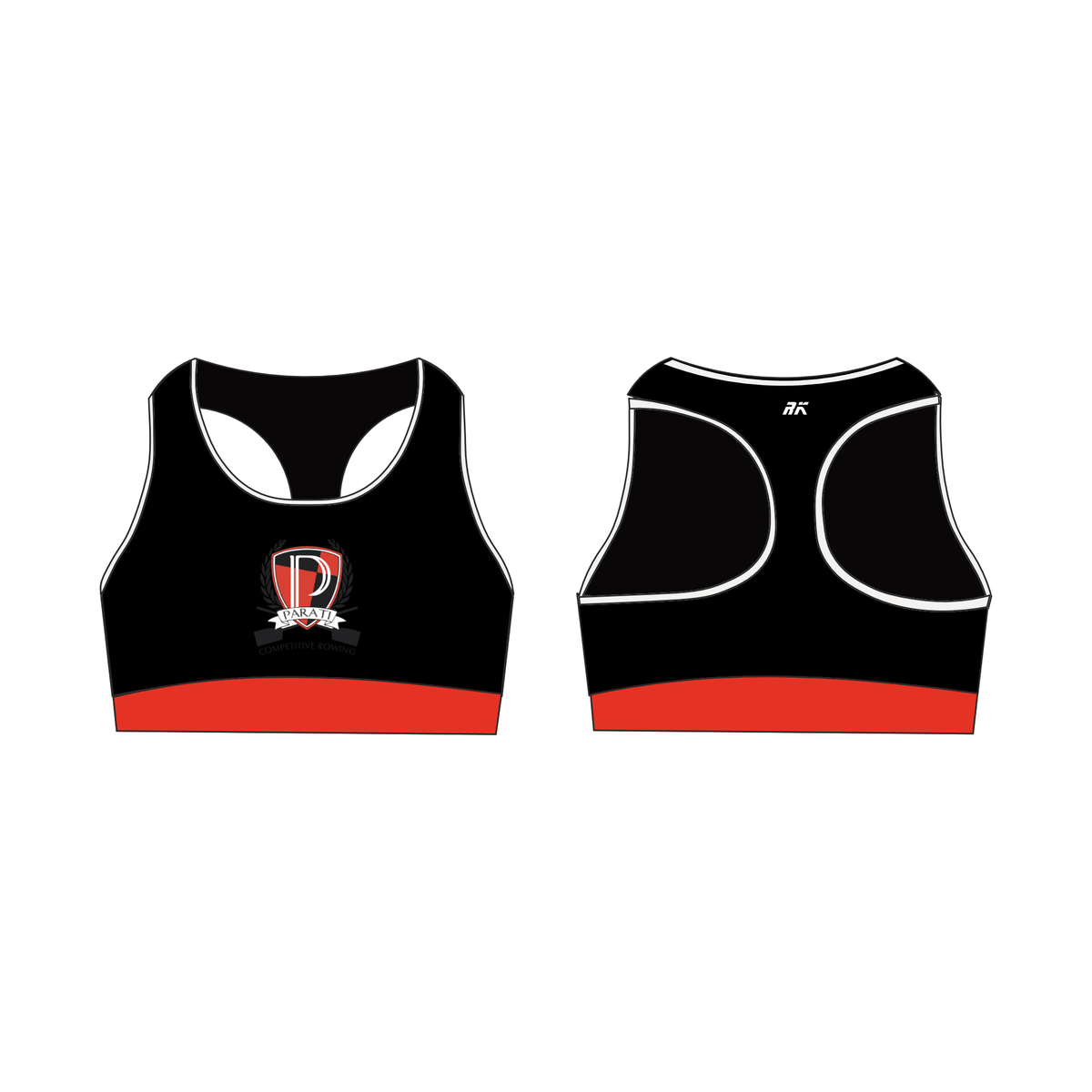 Parati Competitive Rowing Racer Back Sports Bra