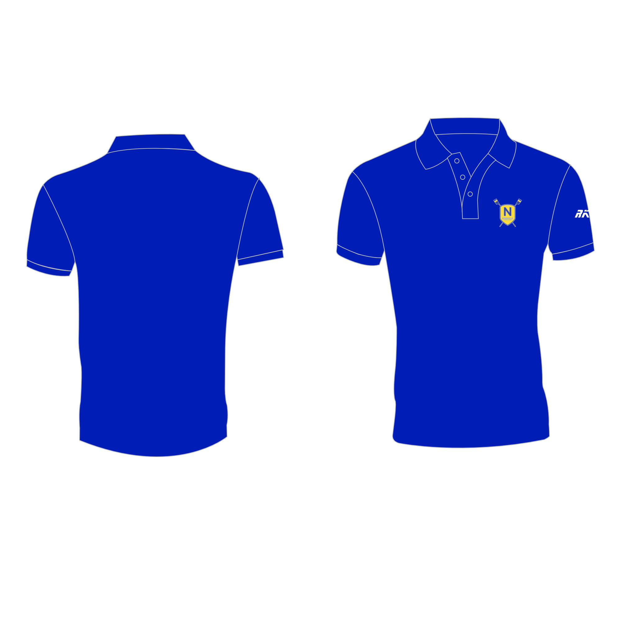 NASHVILLE ROWING Center BLUE Polo