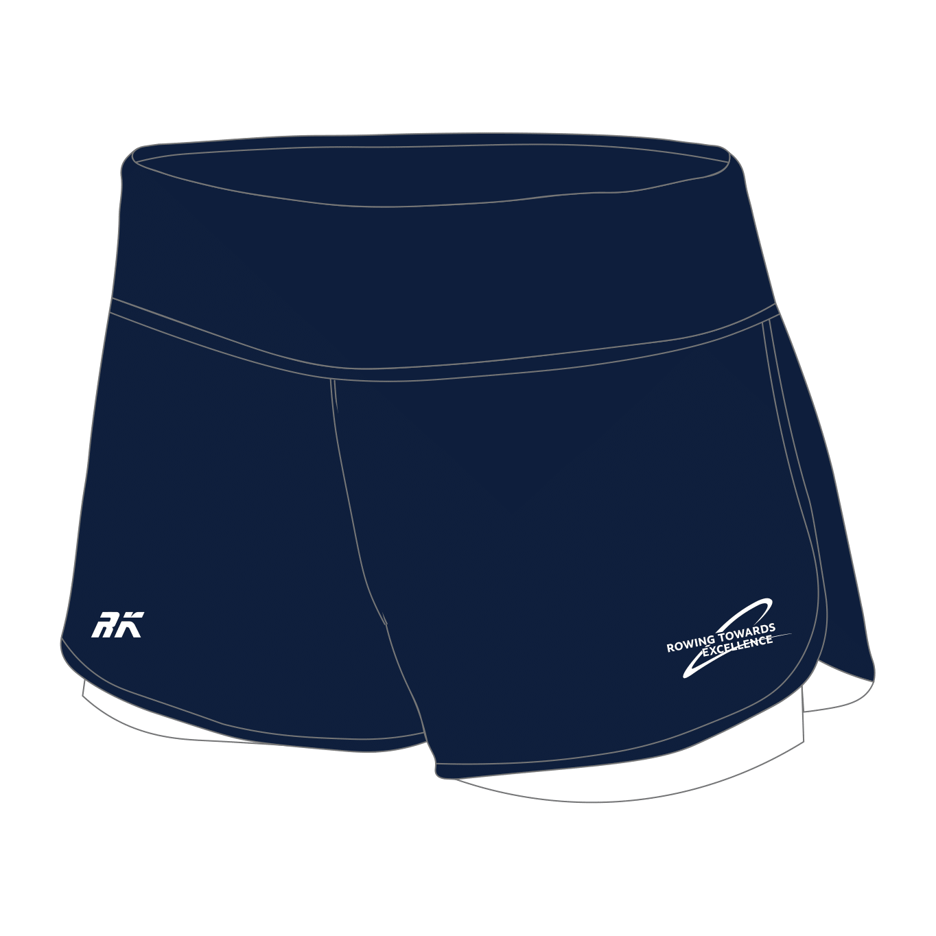 Rowing Towards Excellence Female Gym Shorts