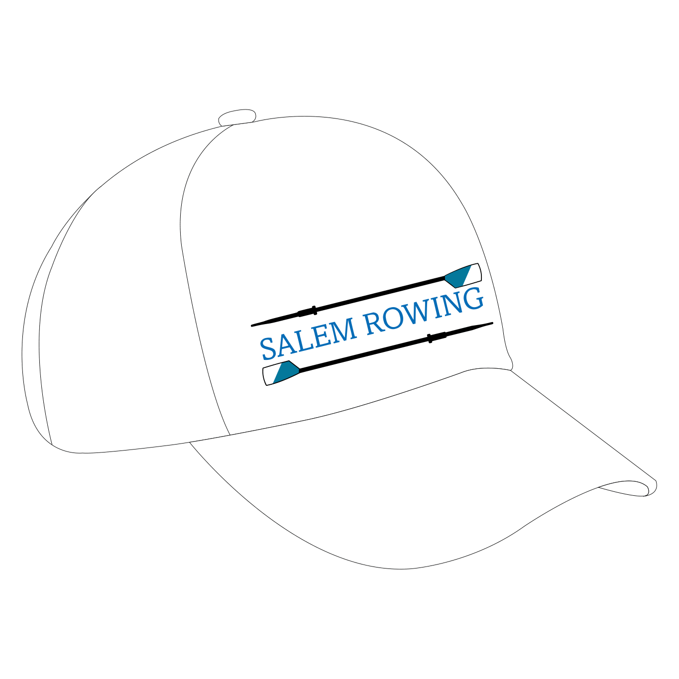 Salem Rowing Club Cap White