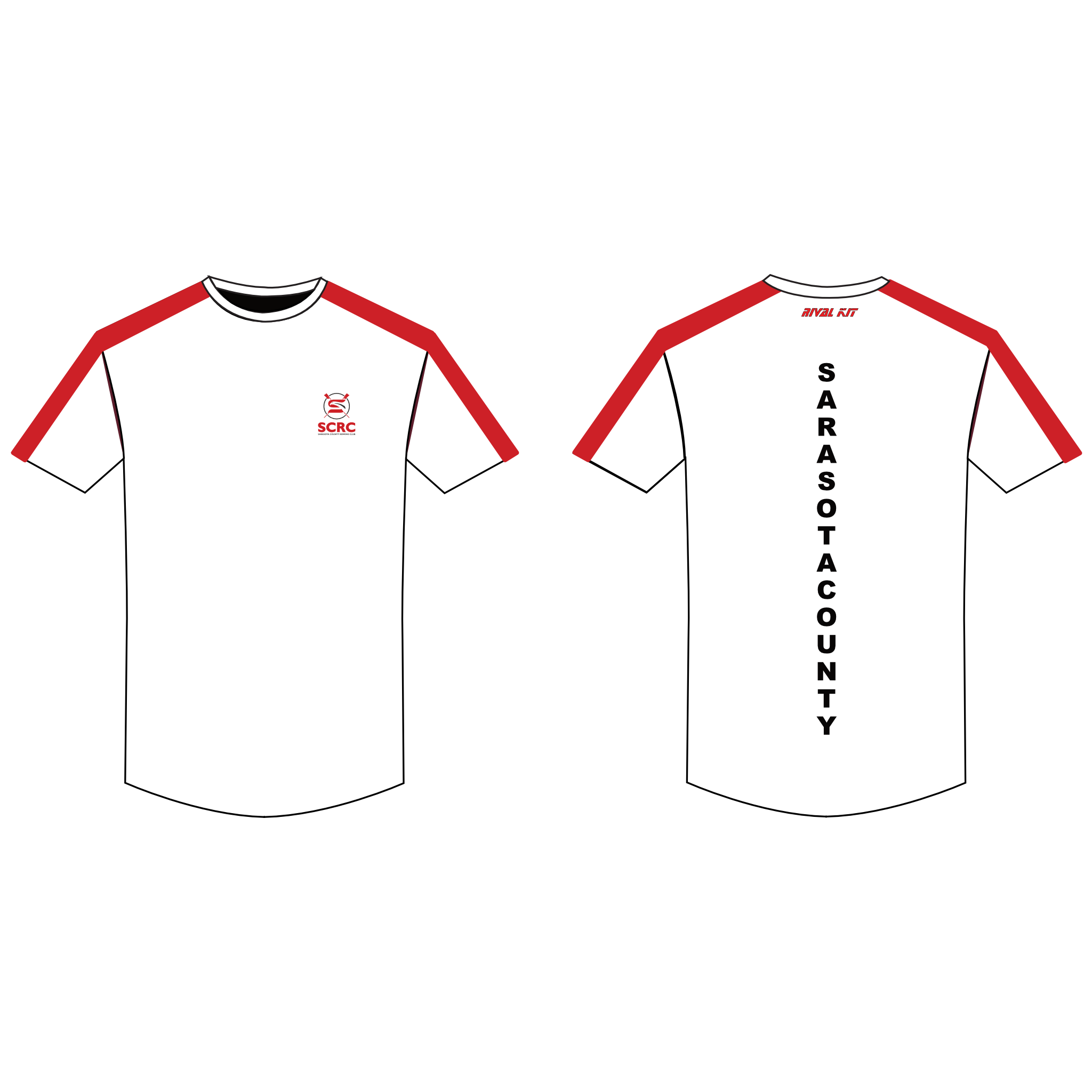 Sarasota County Rowing Club Short Sleeve Gym T-Shirt 3