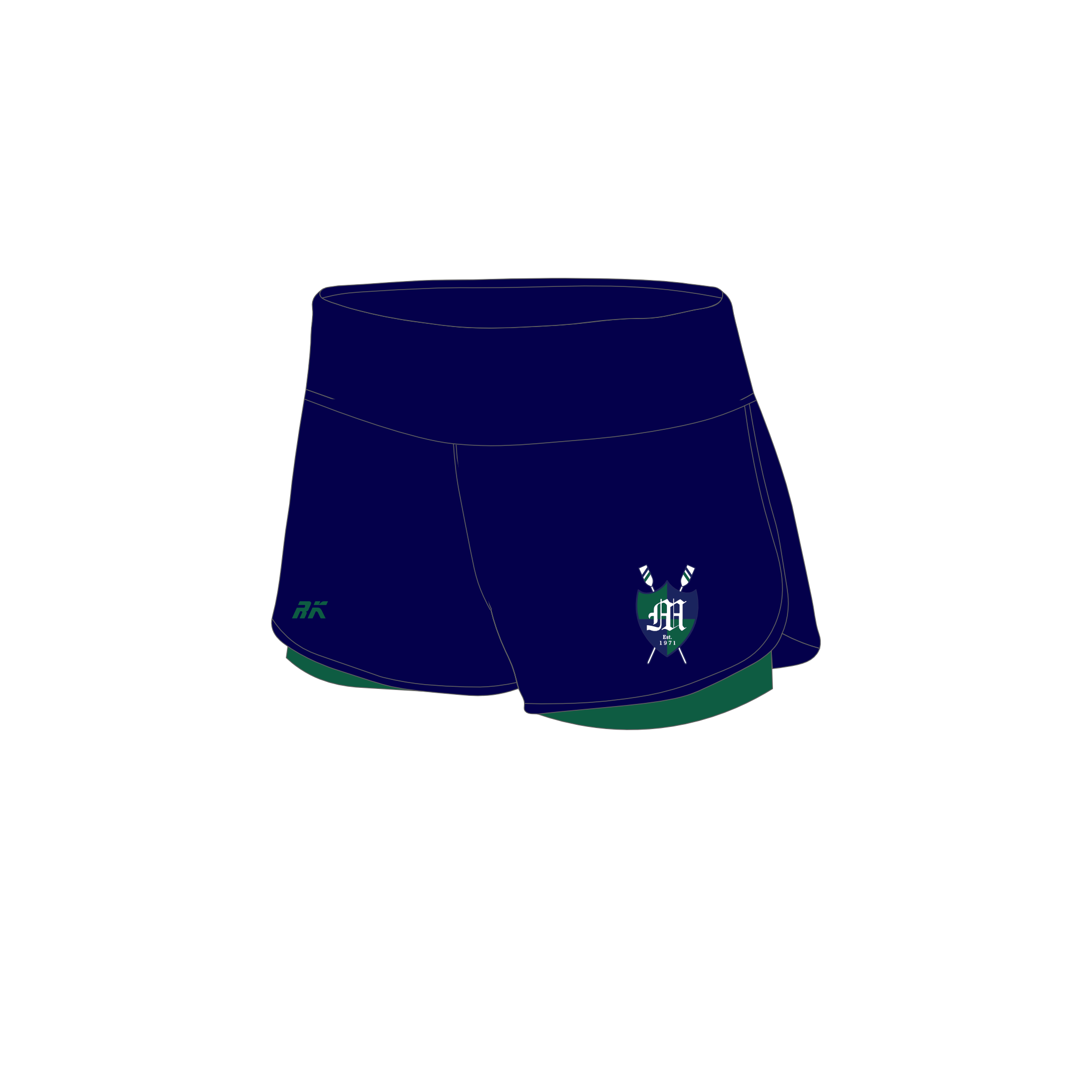 Mercyhurst University Boat Club female Gym Shorts