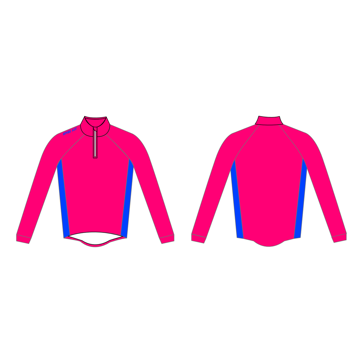 Rival Kit High Viz Splash Jacket Thermal Hot Pink