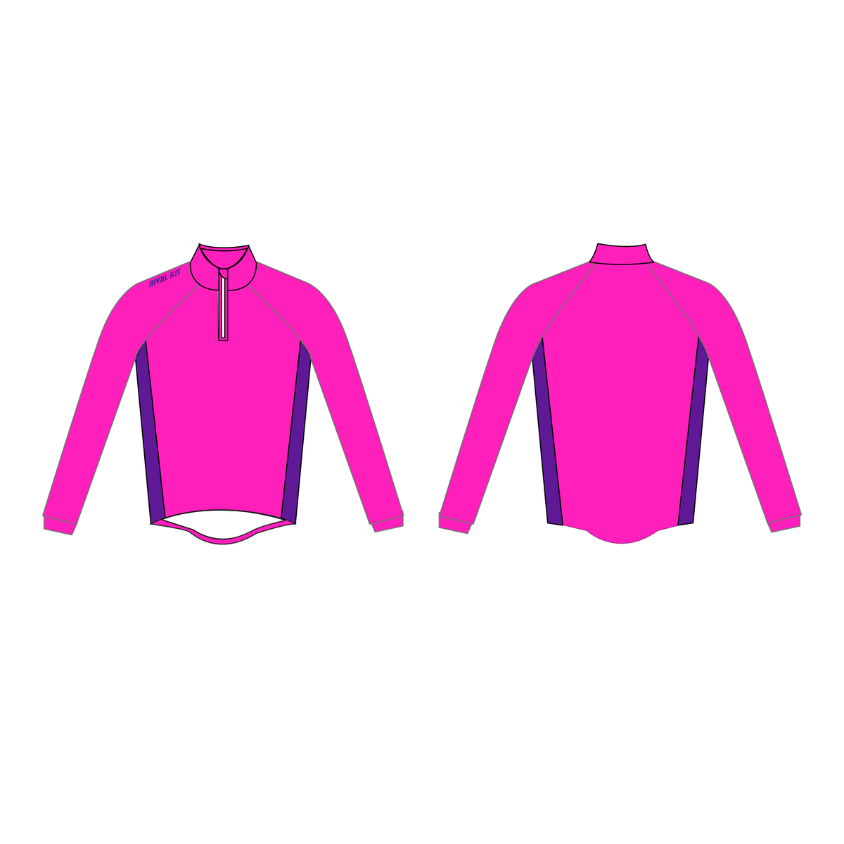 Rival Kit High Viz Splash Jacket THERMAL Magenta