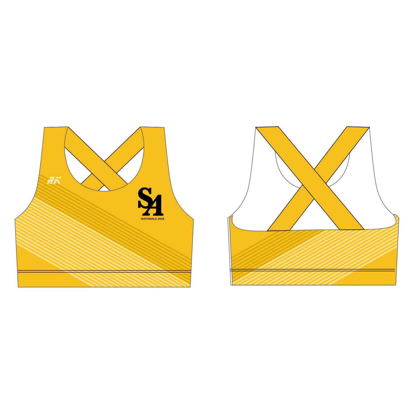 St. Andrew Rowing Club  Nationals 2025 Cross Backed Sports Bra