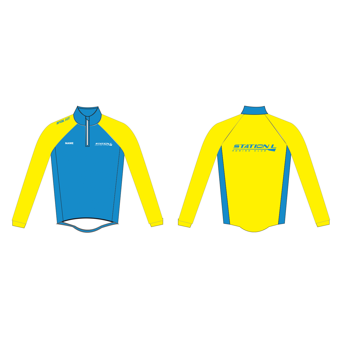 Station L Rowing Club High Vis Splash Jacket