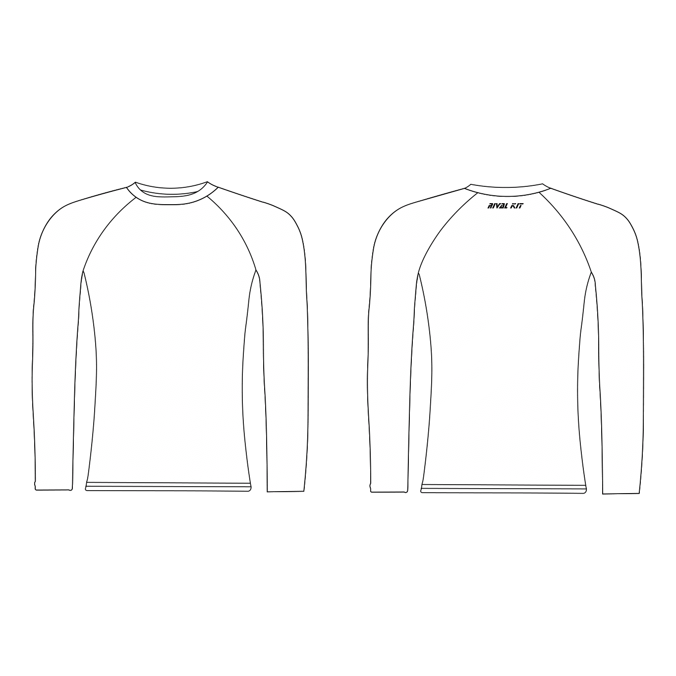 Station L Rowing Club White Long Sleeve Base-Layer