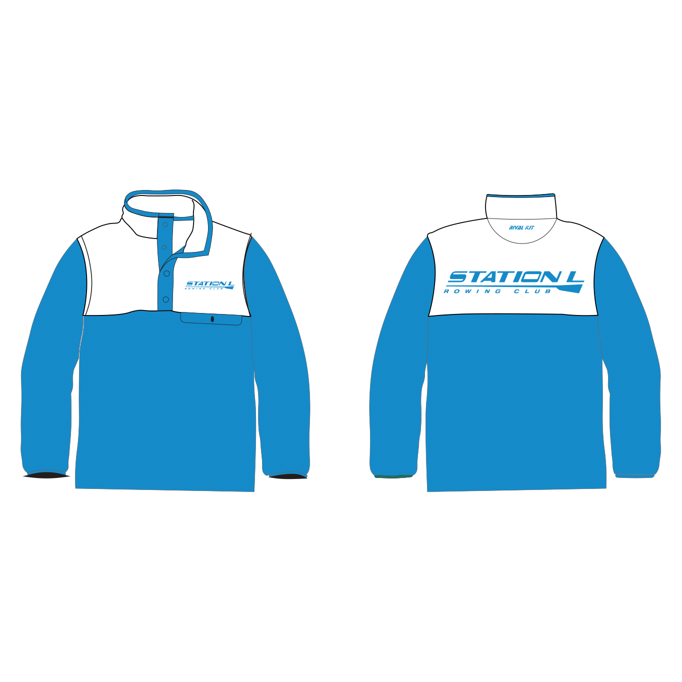 Station L Rowing Club Pocket Fleece