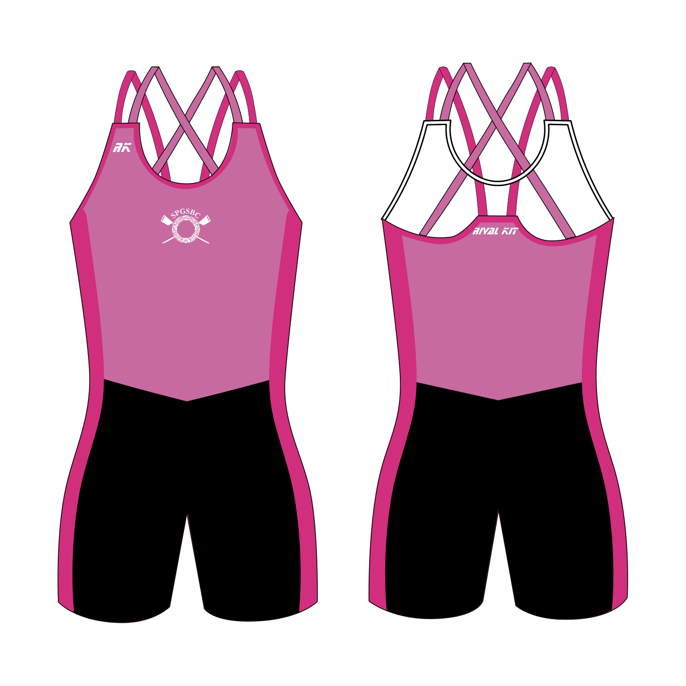 St Paul's Girls' School Boat Club Pink Strappy AIOX