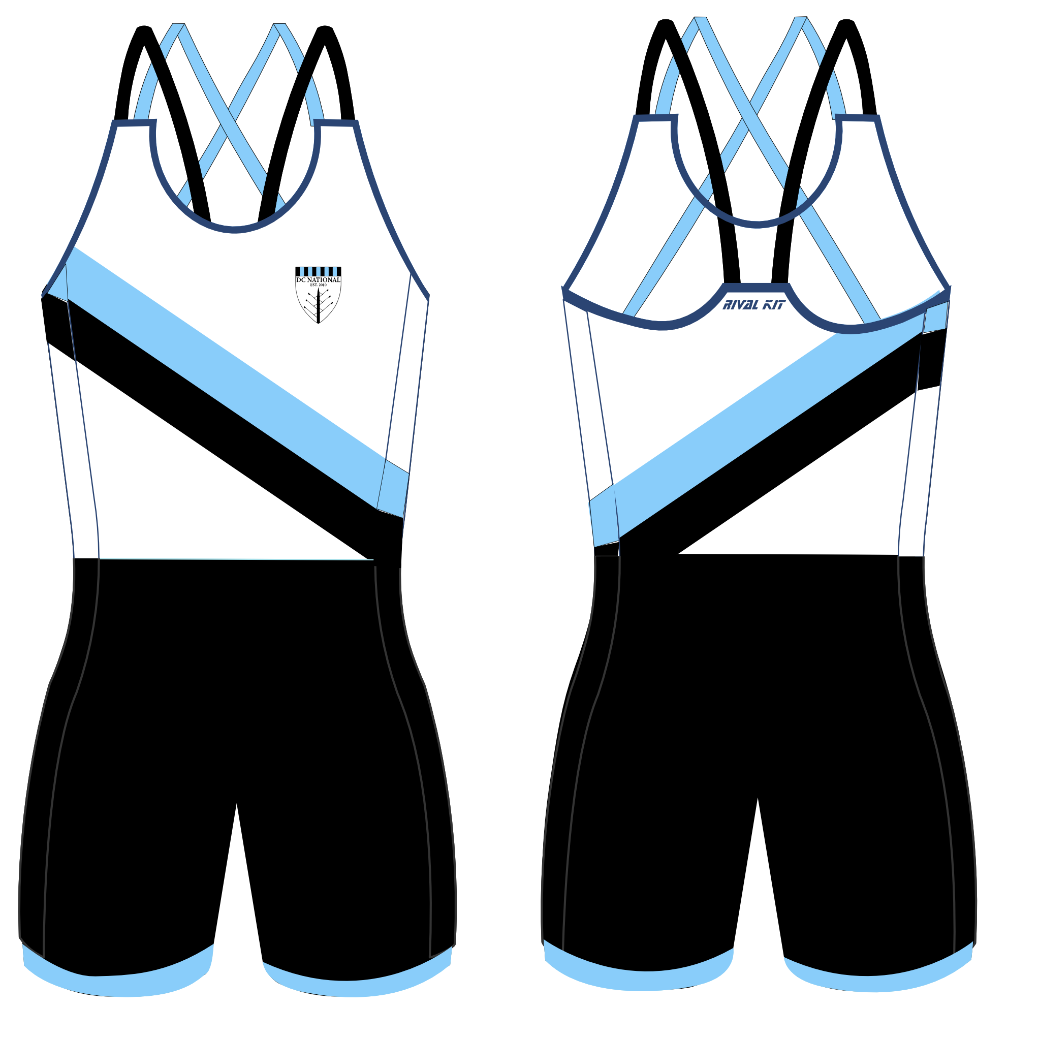 DC National Rowing Club Youth Nats WHITE Suit