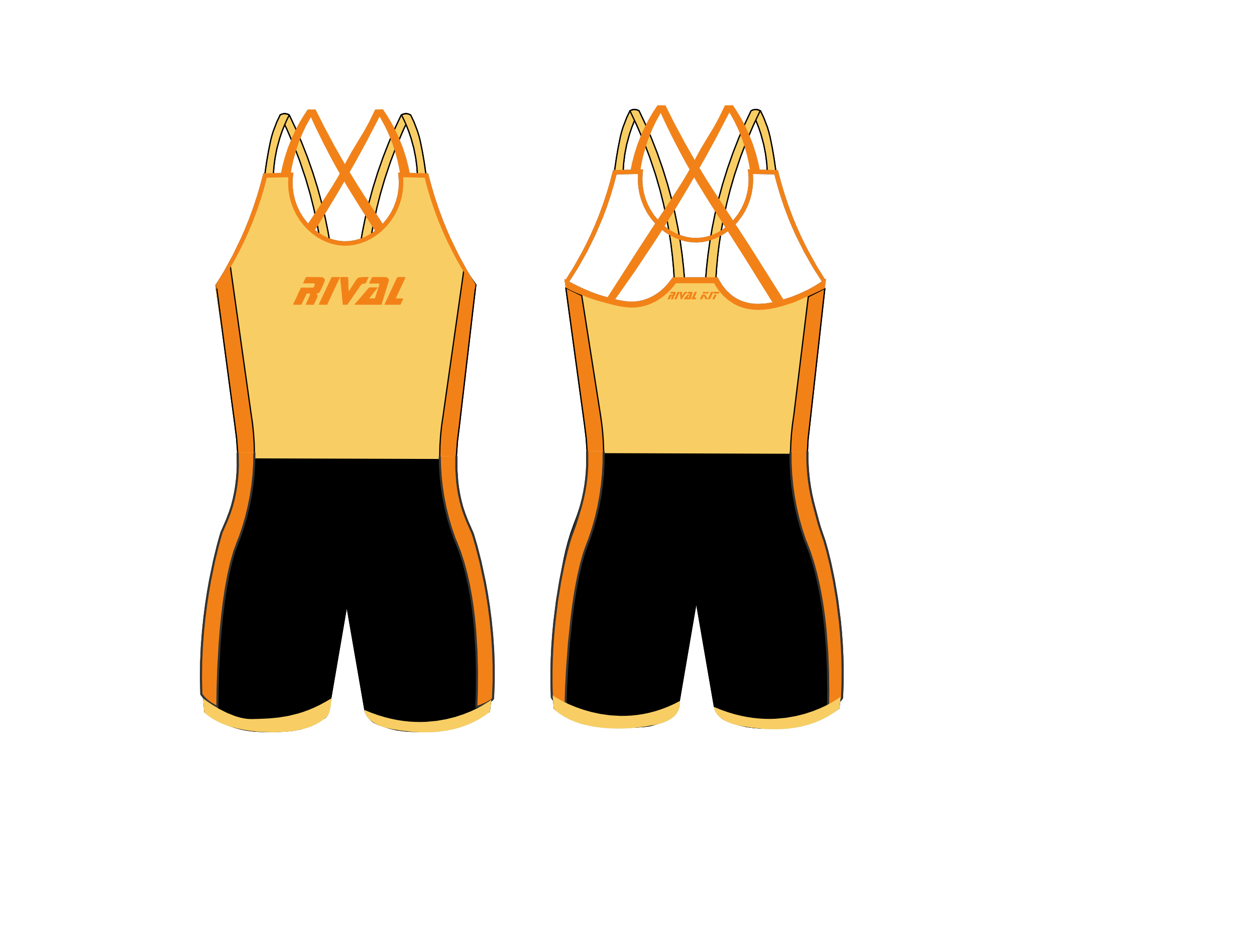 Yellow and Orange Strappy AIOX