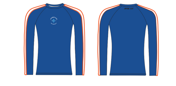 Dolphin Club Orange stripe Long Sleeve Base Layer