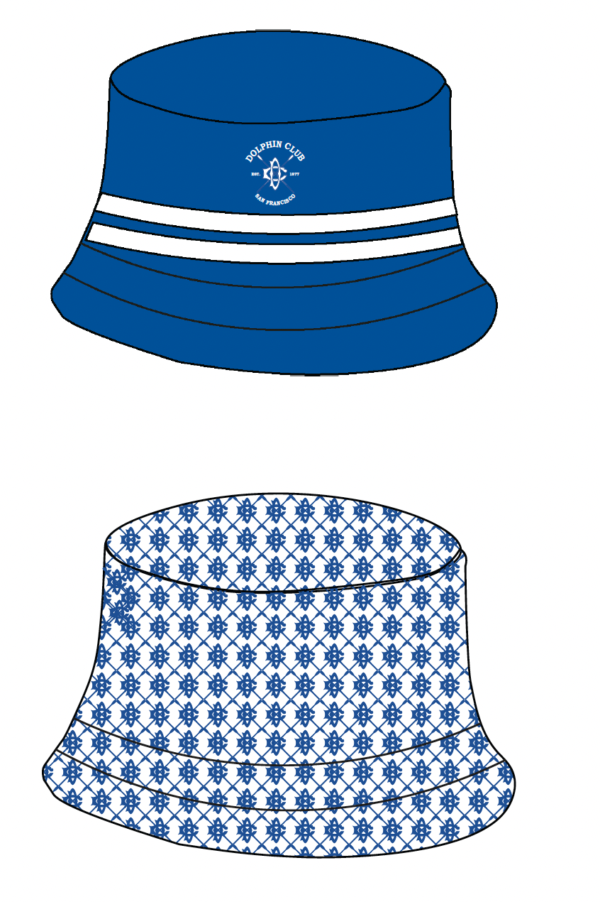 Dolphin Club Reversible Bucket Hat