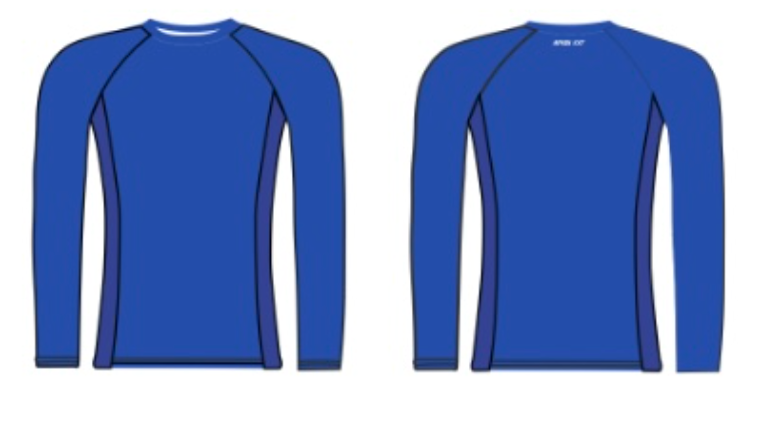 DC International Blue Long Sleeve Base Layer