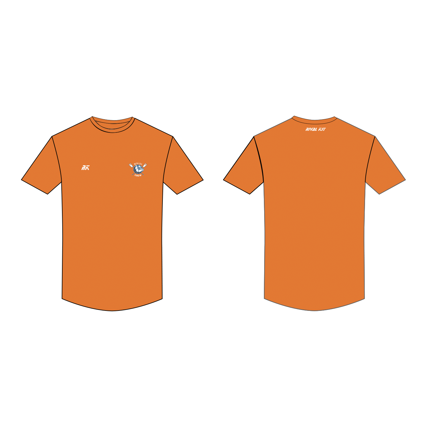 The Bolles School Short Sleeve Gym T-Shirt Orange