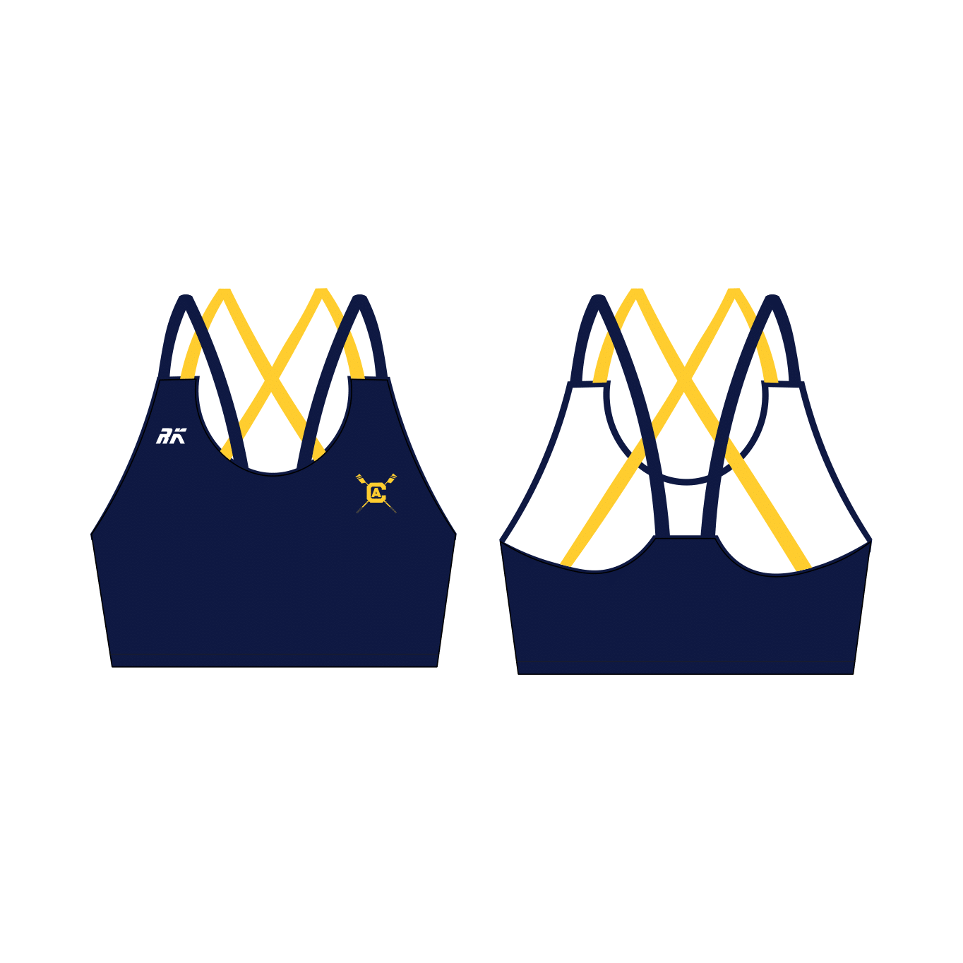 UC Davis Women's Rowing Strappy Sports Bra