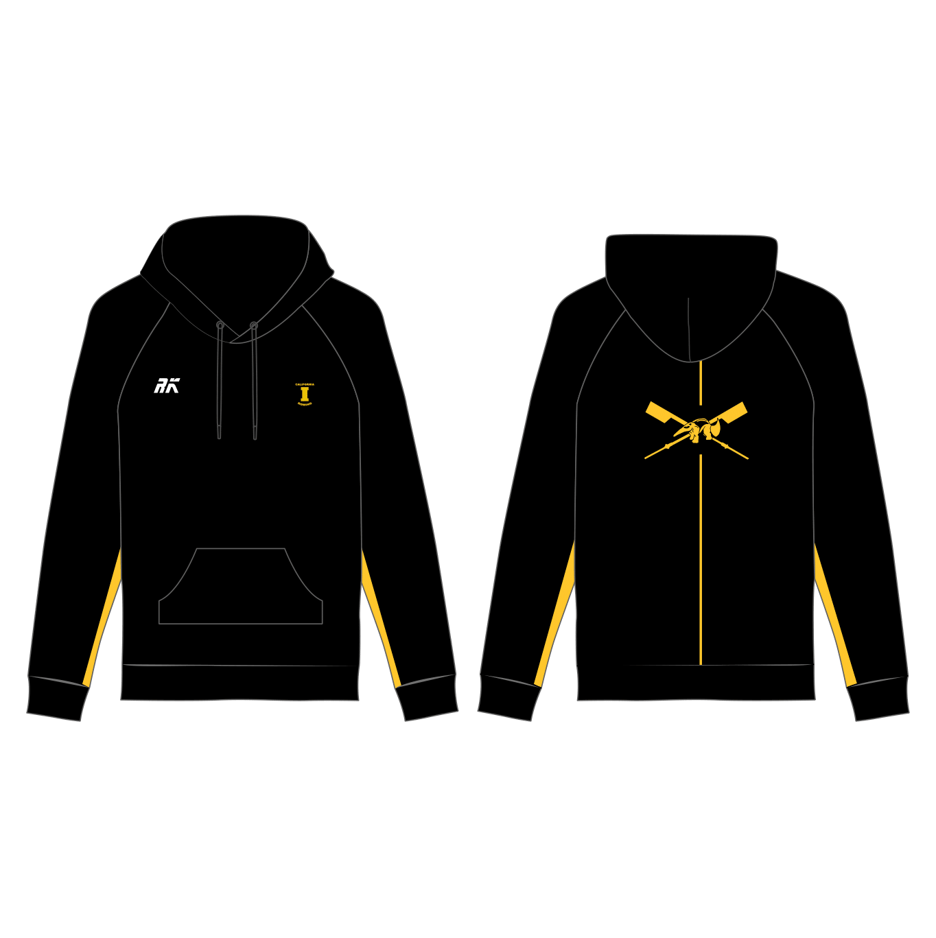 UCI Rowing Black Detail Hoodie